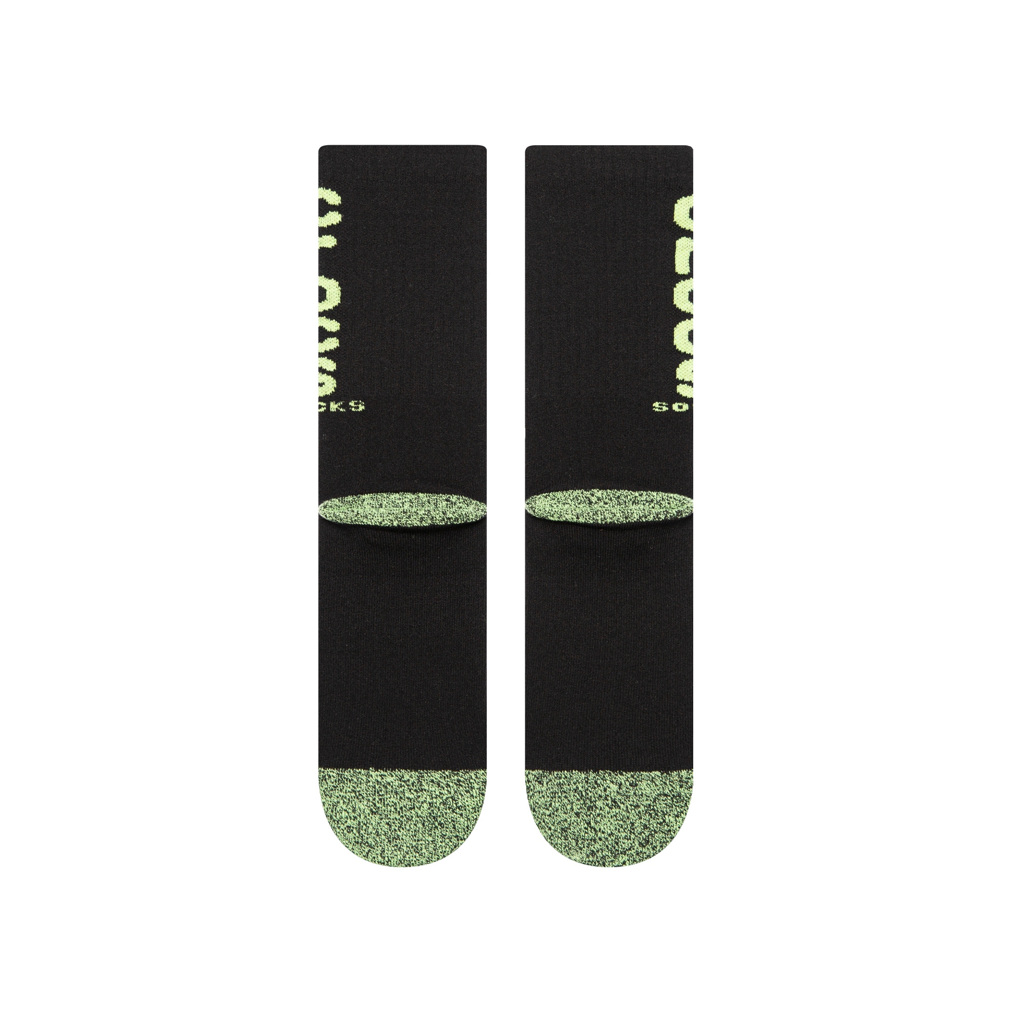 mit Schrift Paar), BAUR Friday Crocs | Glow Crew«, Logo Freizeitsocken Black neonfarbener Socks (1 »Crocs