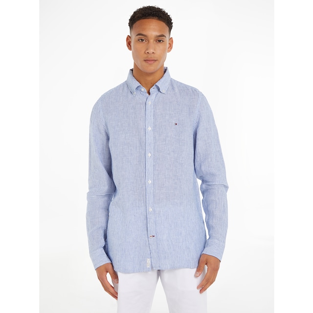 Tommy Hilfiger Langarmhemd »LINEN STRIPE SF SHIRT« ▷ kaufen | BAUR