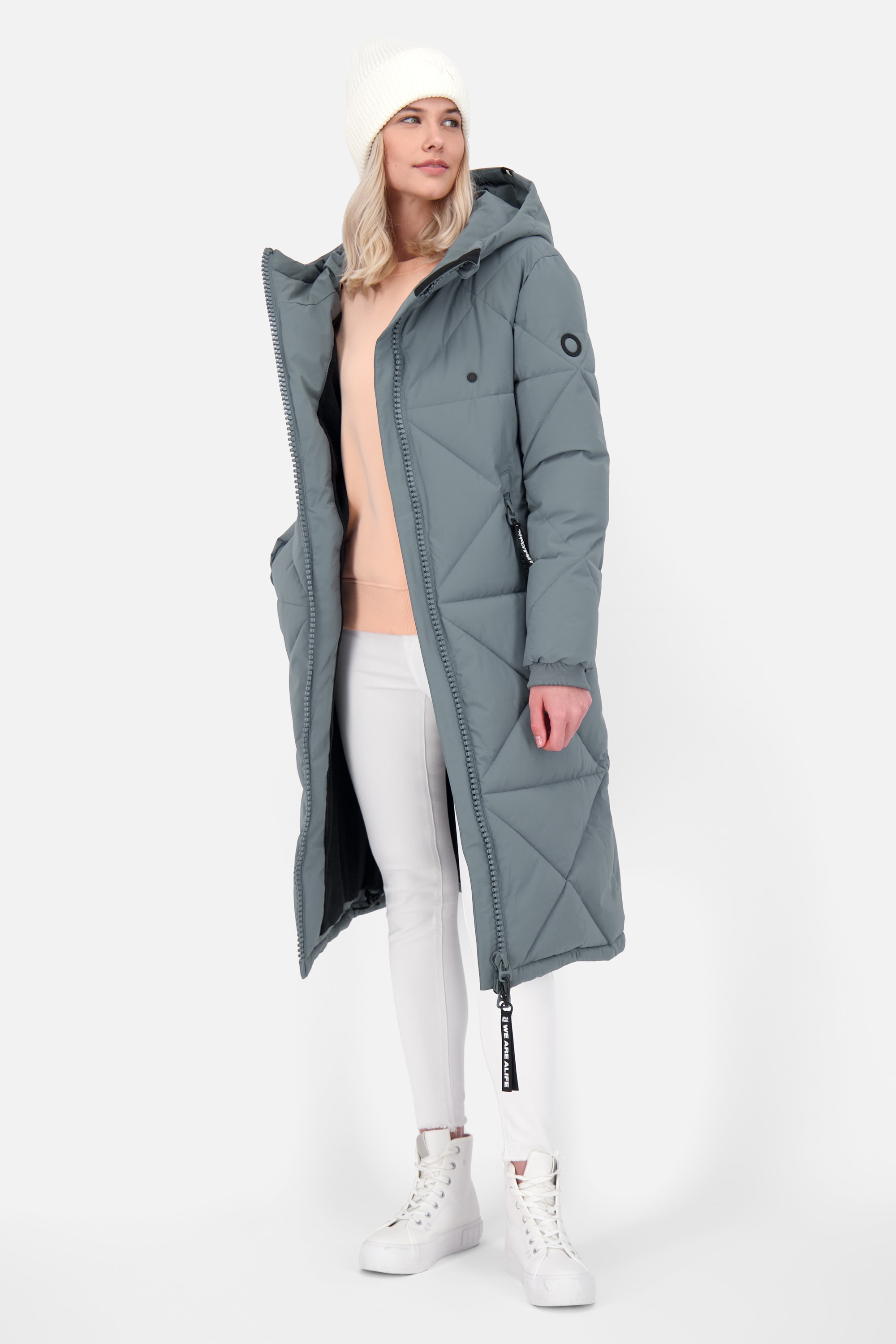 Alife & Kickin Winterjacke »Damen EnyaAK A«, Figurnah geschnittener Wintermantel mit 2-Wege Reißverschluss