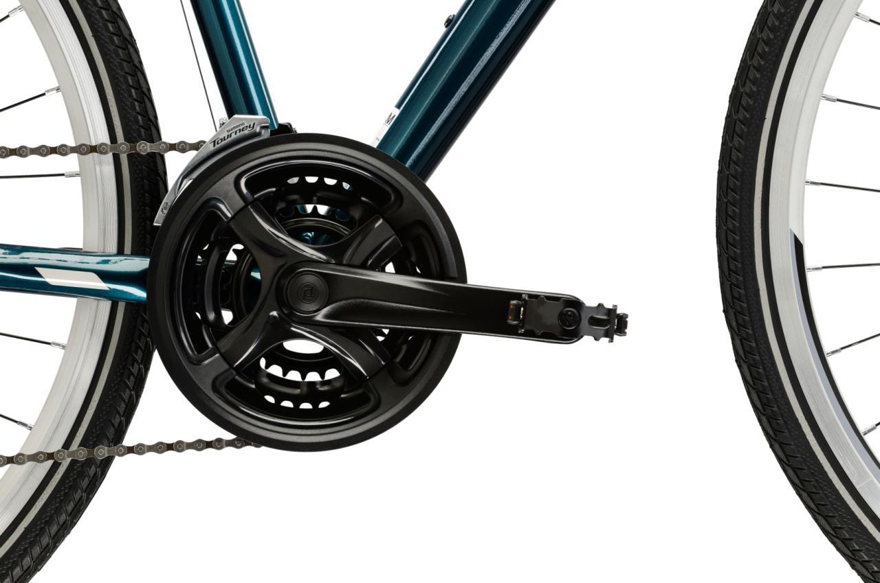 Kross Crossrad »Crossrad Damen 28" Move 1.0 türkis 24 Gänge« 24 Gang Shimano ACERA M3020 Schaltwerk Kettenschaltung