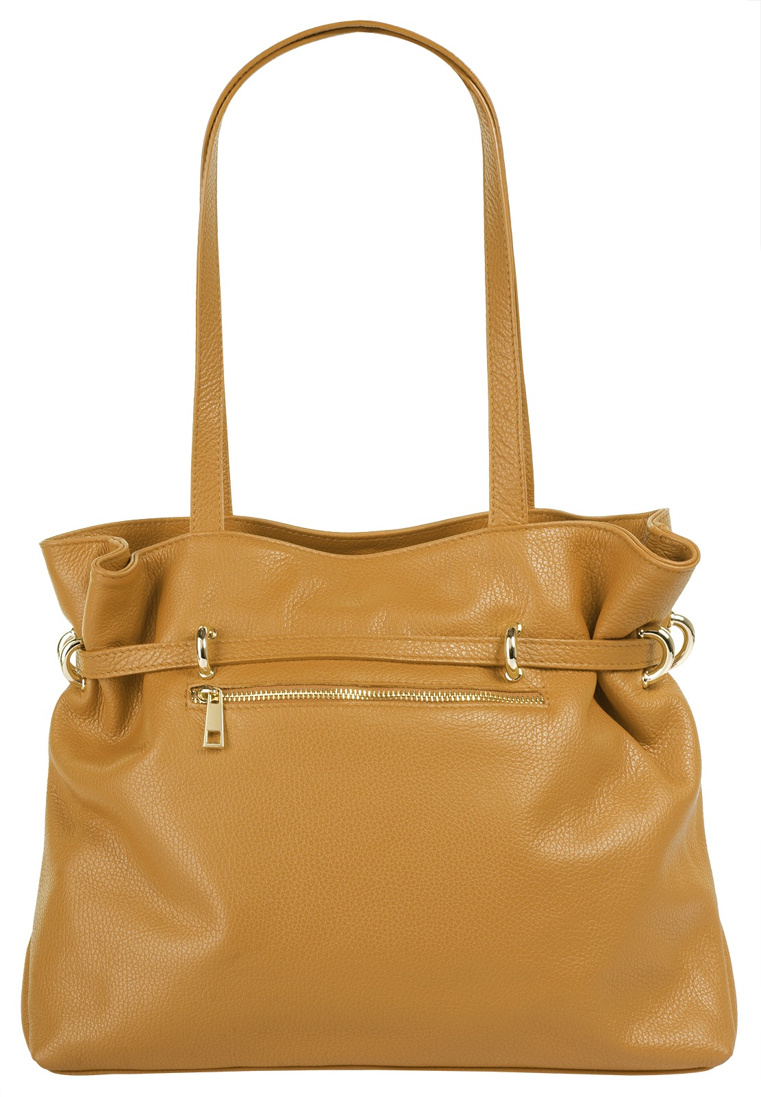 Samantha Look Henkeltasche, echt Leder, Made in Italy