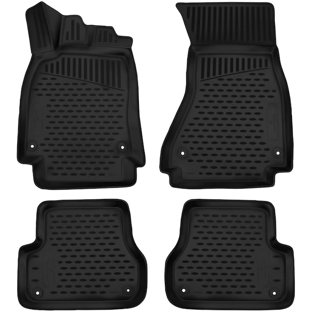 Black Friday WALSER Passform-Fußmatten, (4 St.), für Audi A6 Limousine  11/2010 - 09/2018, ohne Fach unter Fahrersitz | BAUR