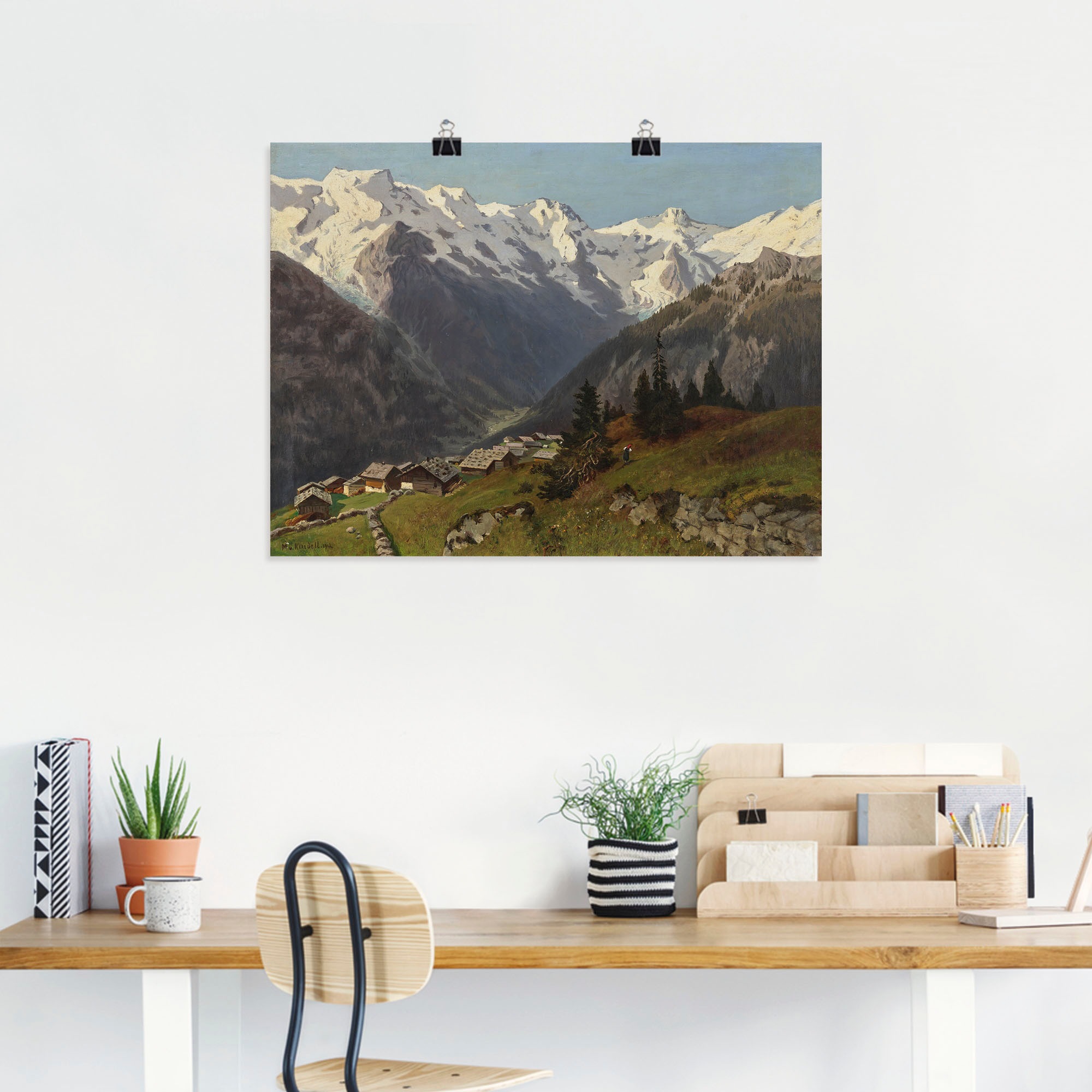 Artland Kunstdruck "Mürren im Berner Oberland, Schweiz. 1913", Berge & Alpe günstig online kaufen