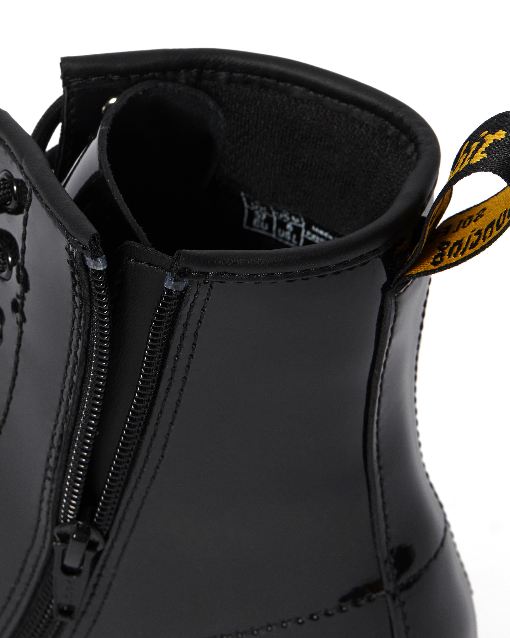 DR. MARTENS Schnürboots »1460 Y Black Patent Lamper«  Kinder Stiefel, Boots mit logobedruckter Anziehlasche