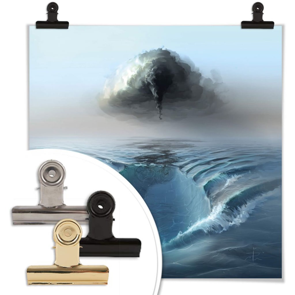 Wall-Art Poster »Ozean Sehnsucht Schiff auf Meer«, Meer, (1 St.)