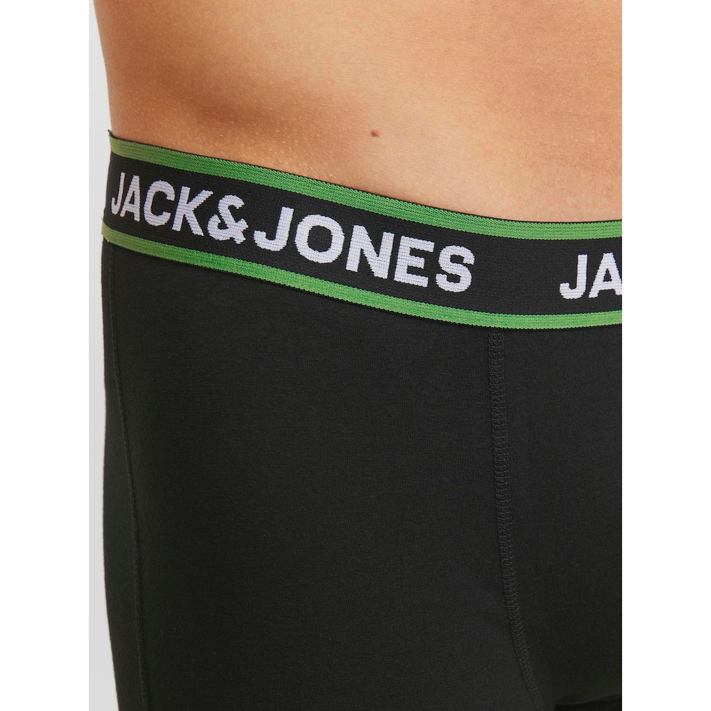 Jack & Jones Boxershorts »JACLIME SOLID BOXER BRIEFS 5 PACK«