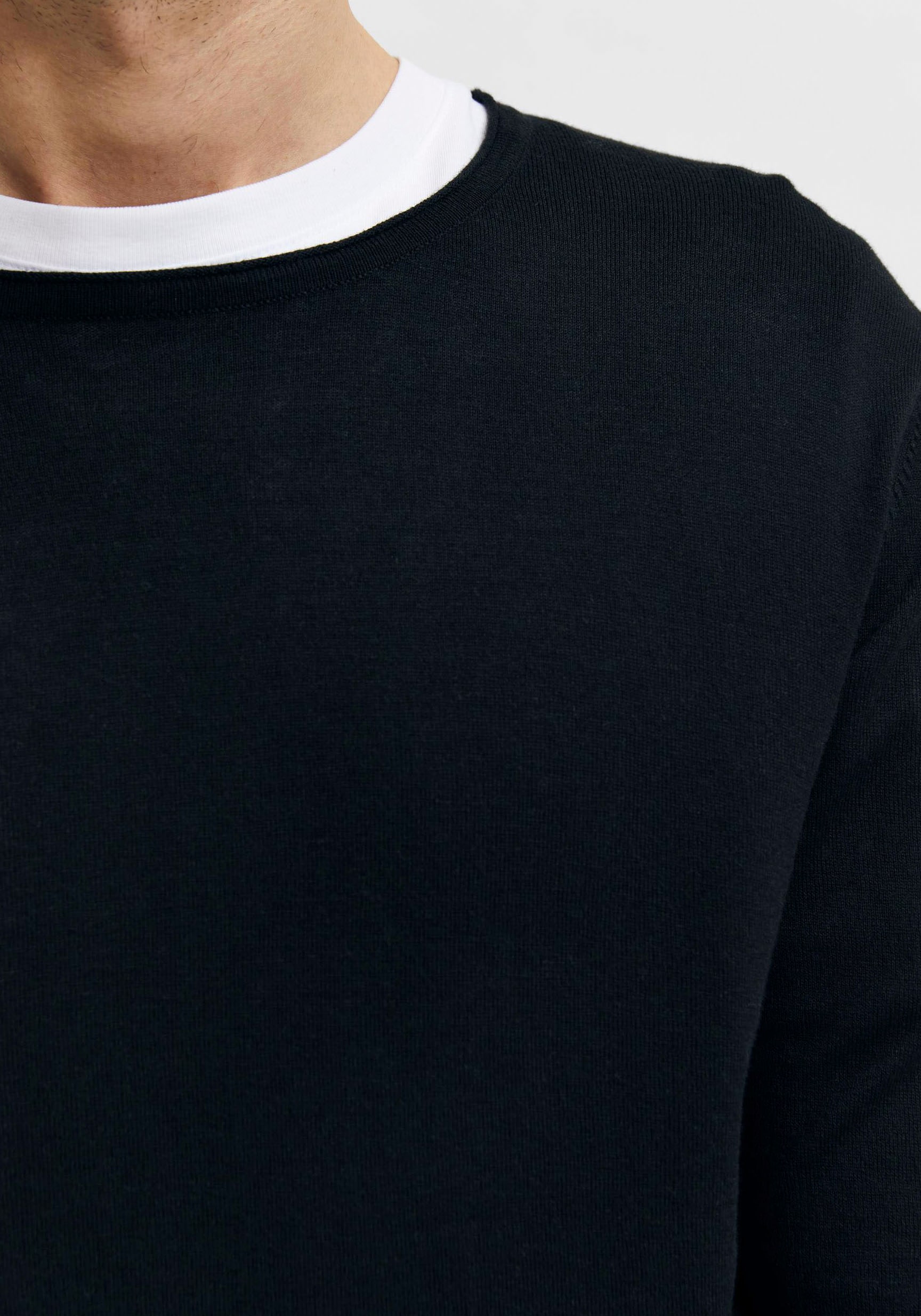 SELECTED HOMME Rundhalspullover »ROME KNIT«