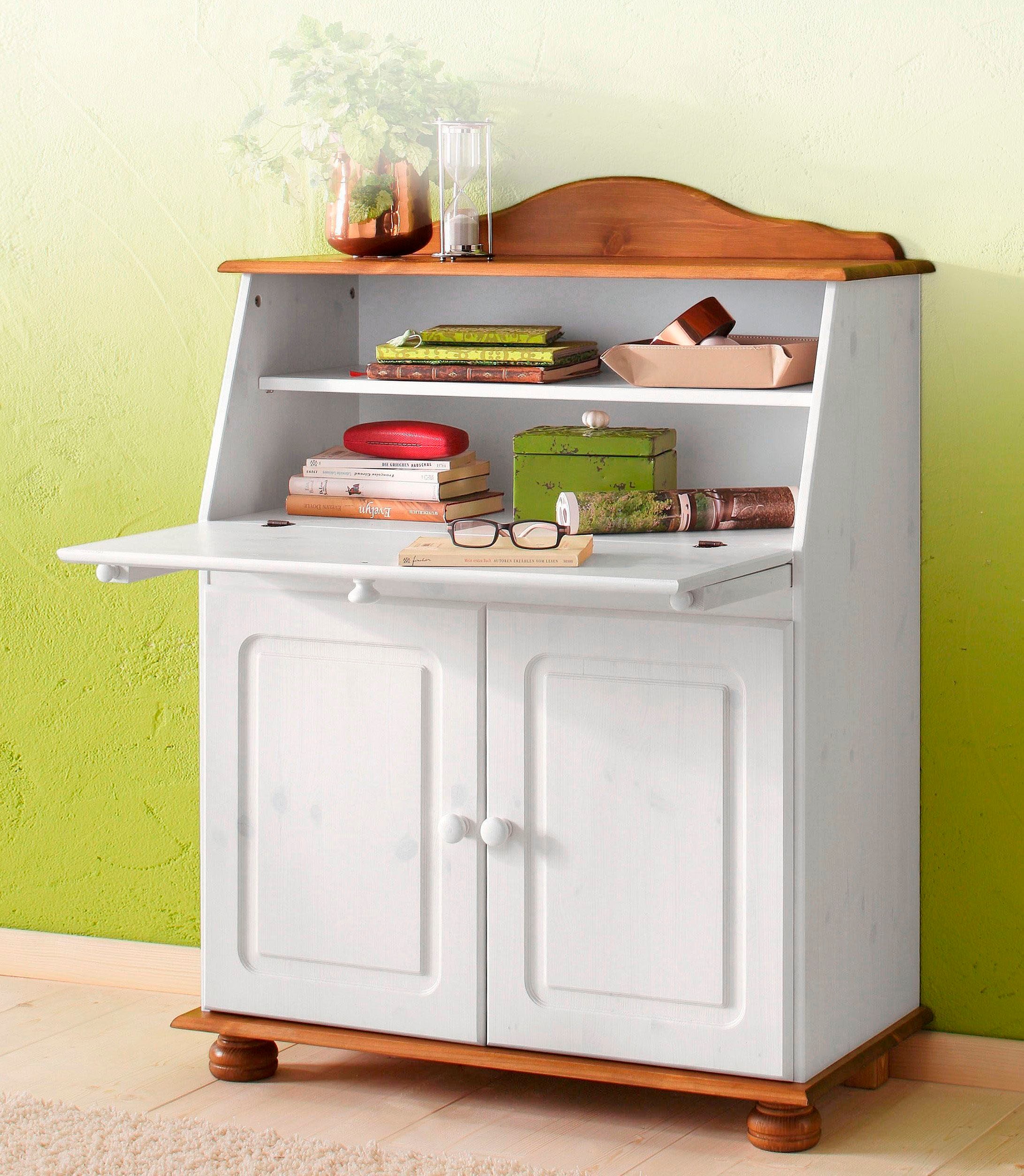 OTTO home Sekretär "Mette, Schreibtisch im Landhausstil," aus Massivholz, B günstig online kaufen