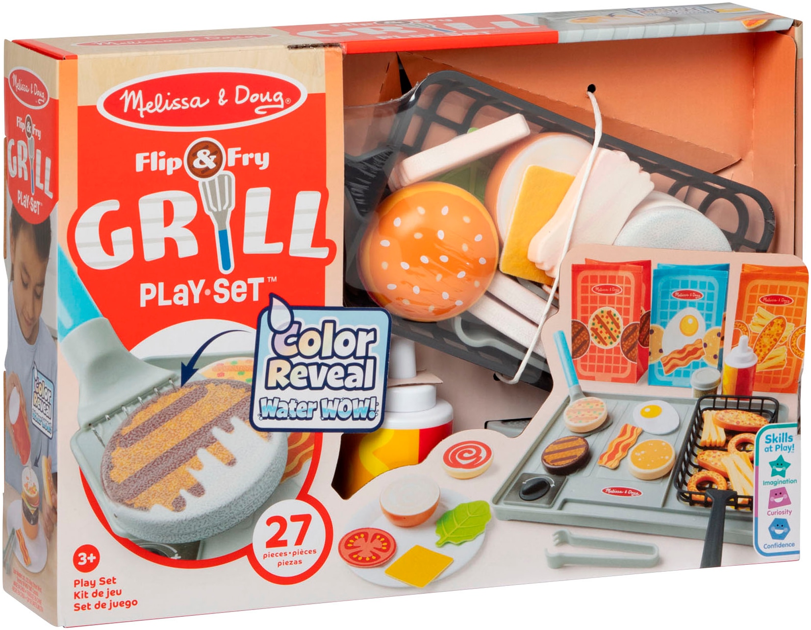 Spin Master Kinder-Grill »Melissa & Doug Water WOW Grill«, mit Farbwechseleffekt