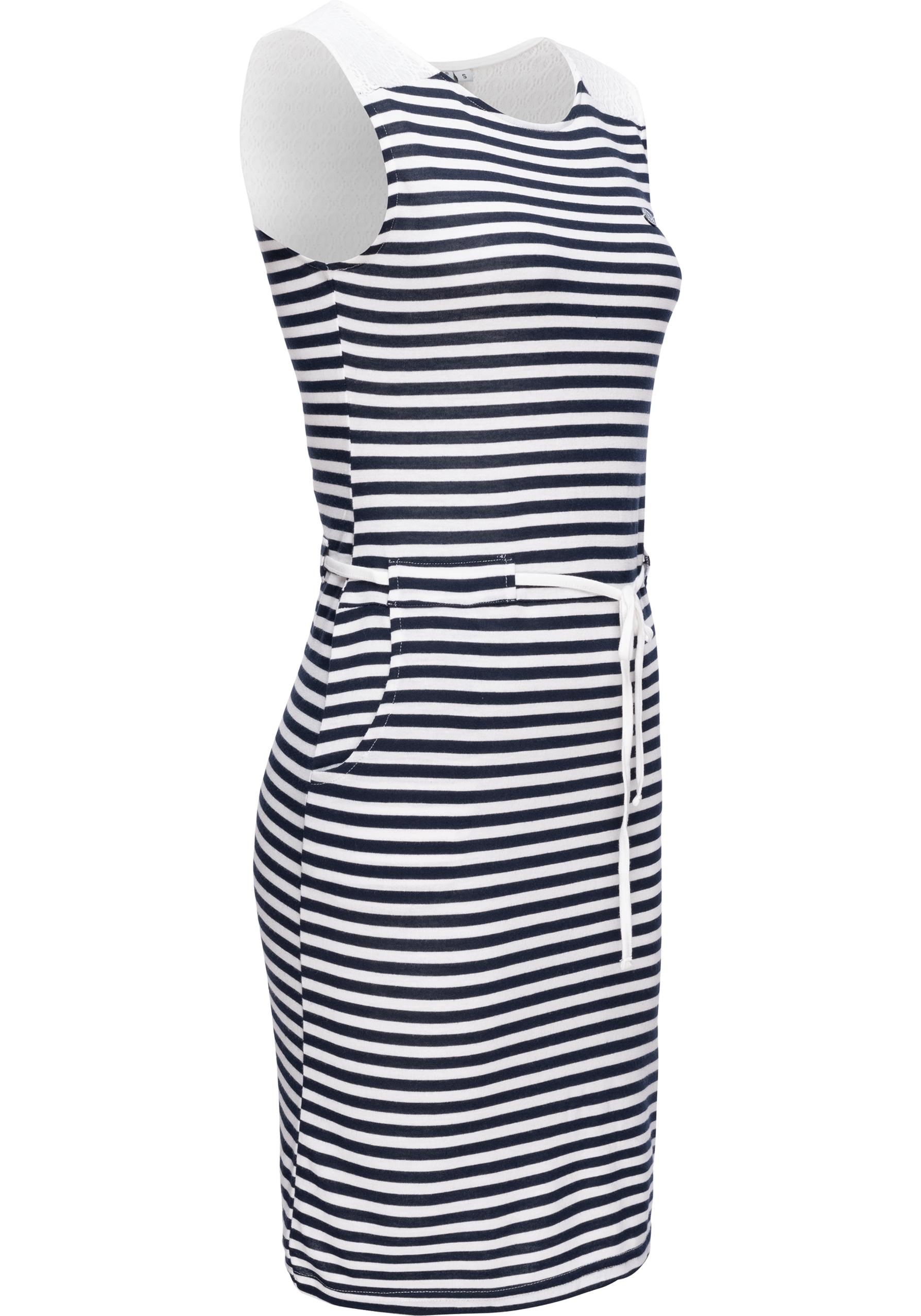 PEAK TIME Sommerkleid »L80002«, leichtes Strankleid mit Printmuster und Spitze