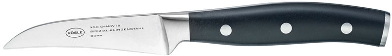 RÖSLE Schälmesser "Tradition", Klingenlänge 8cm, silber, Kochmesser, Küchenmesser für Obst und Gemüse, Klingenspezialstahl
