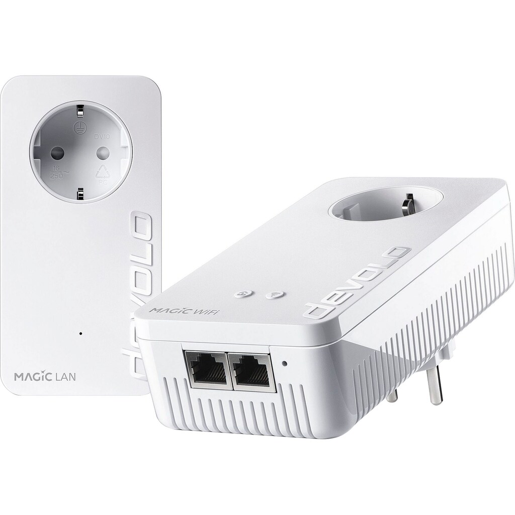 DEVOLO WLAN-Router »Magic 1 WiFi ac Starter Kit (1200Mbit, Powerline + WLAN, 3x LAN, Mesh)«