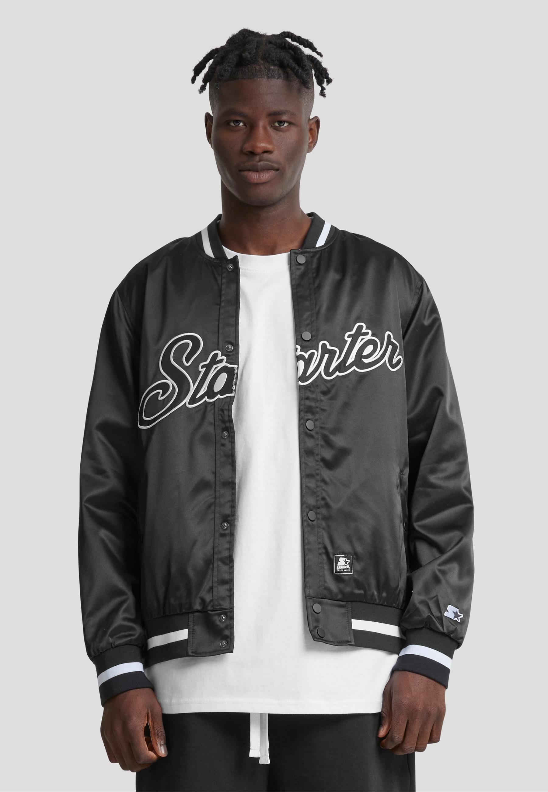 Starter Black Label Collegejacke »Starter Black Label Herren Starter Satin College Jacket«, (1 St.), ohne Kapuze