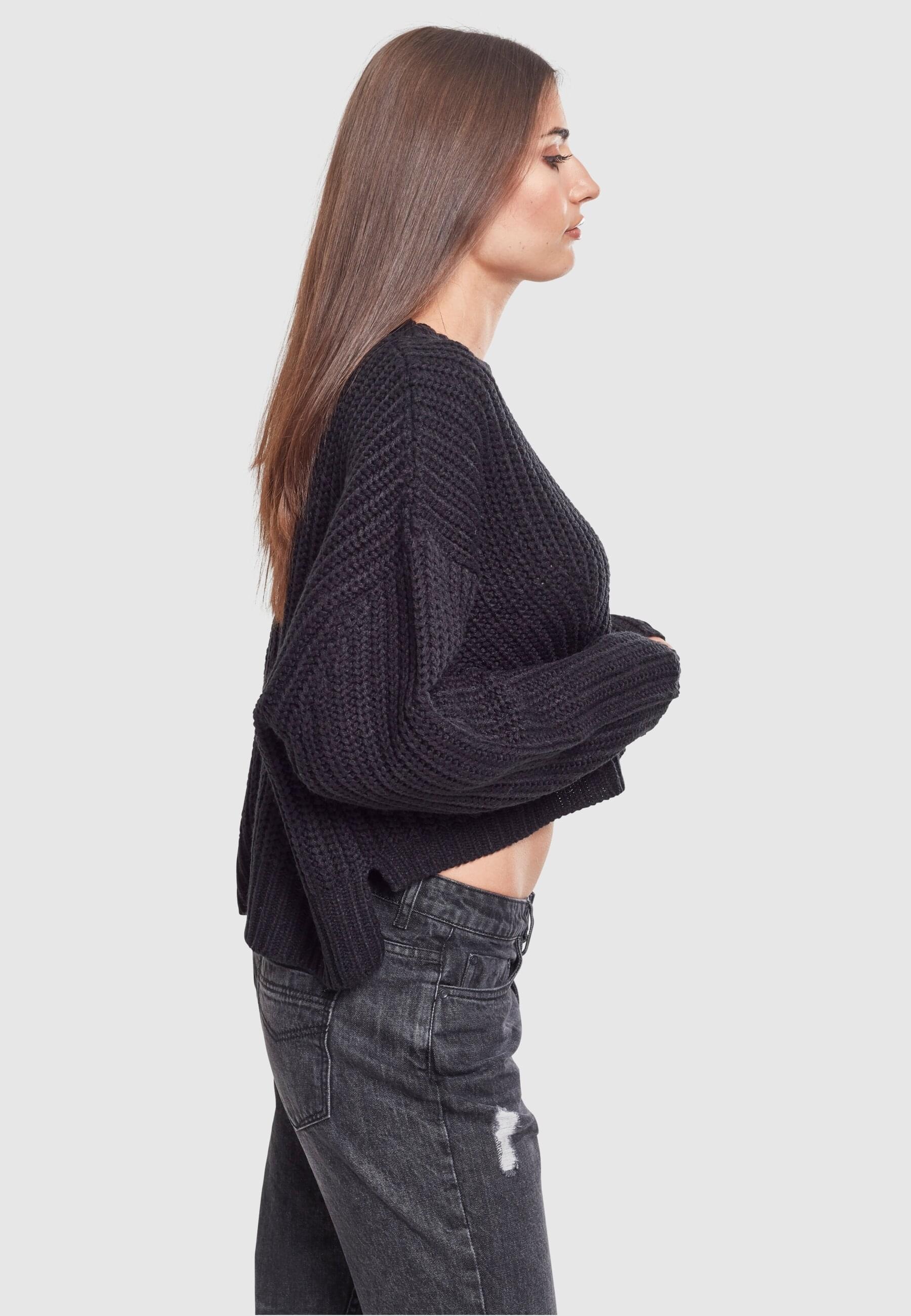 URBAN CLASSICS Rundhalspullover »Urban Classics Damen Ladies Wide Oversize Sweater«, (1 tlg.)