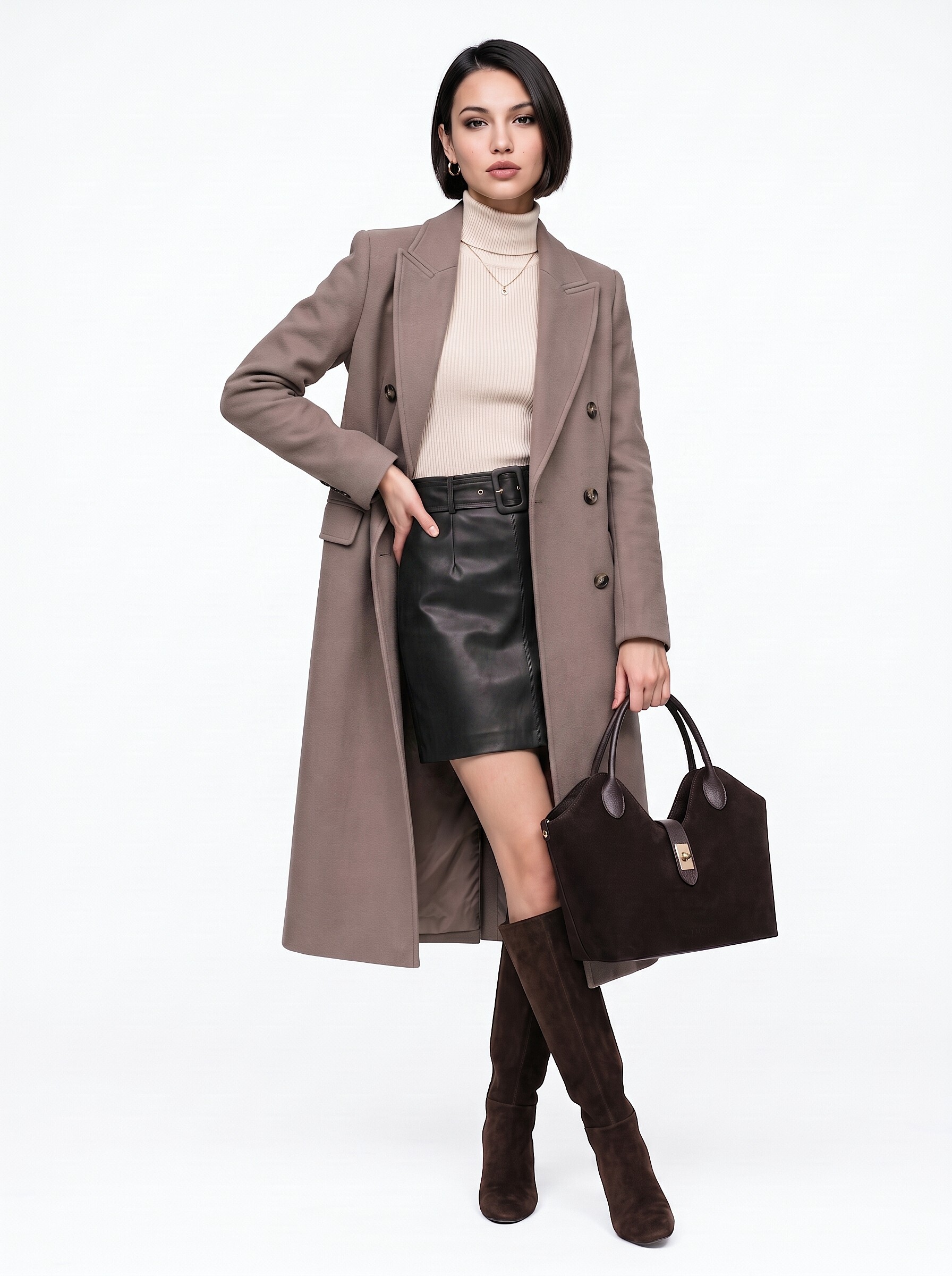 forty° Shopper »FORTY° Damen BELTRAVA - M echt Leder, Made in Italy« echt Leder, Made in Italy