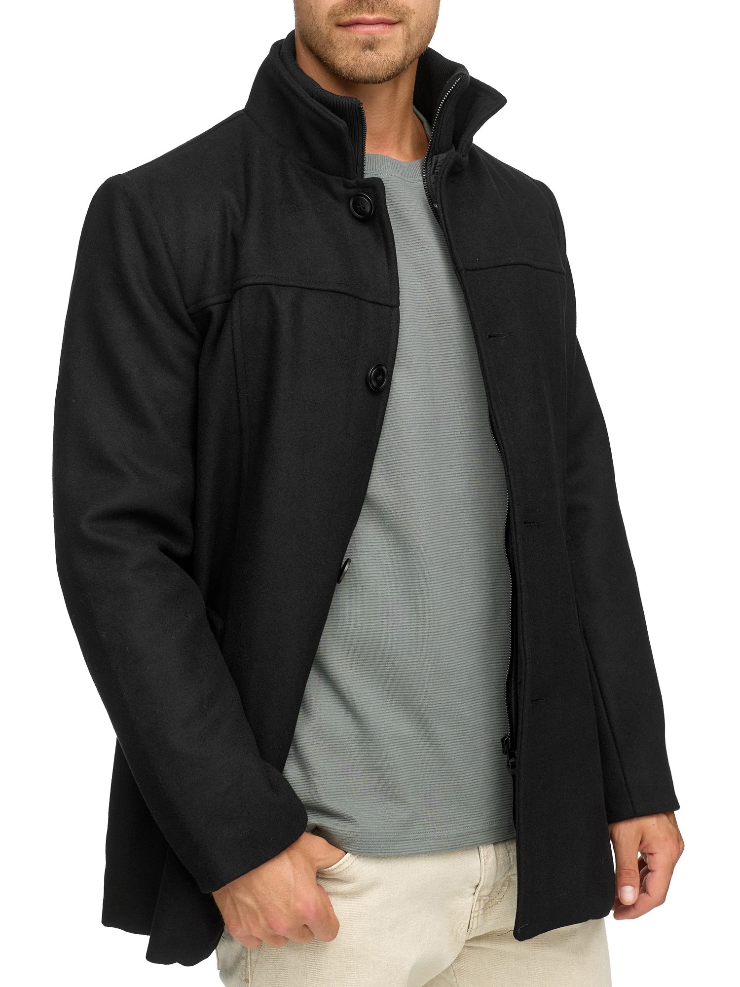 Indicode Wolljacke "INLunik" ohne Kapuze günstig online kaufen