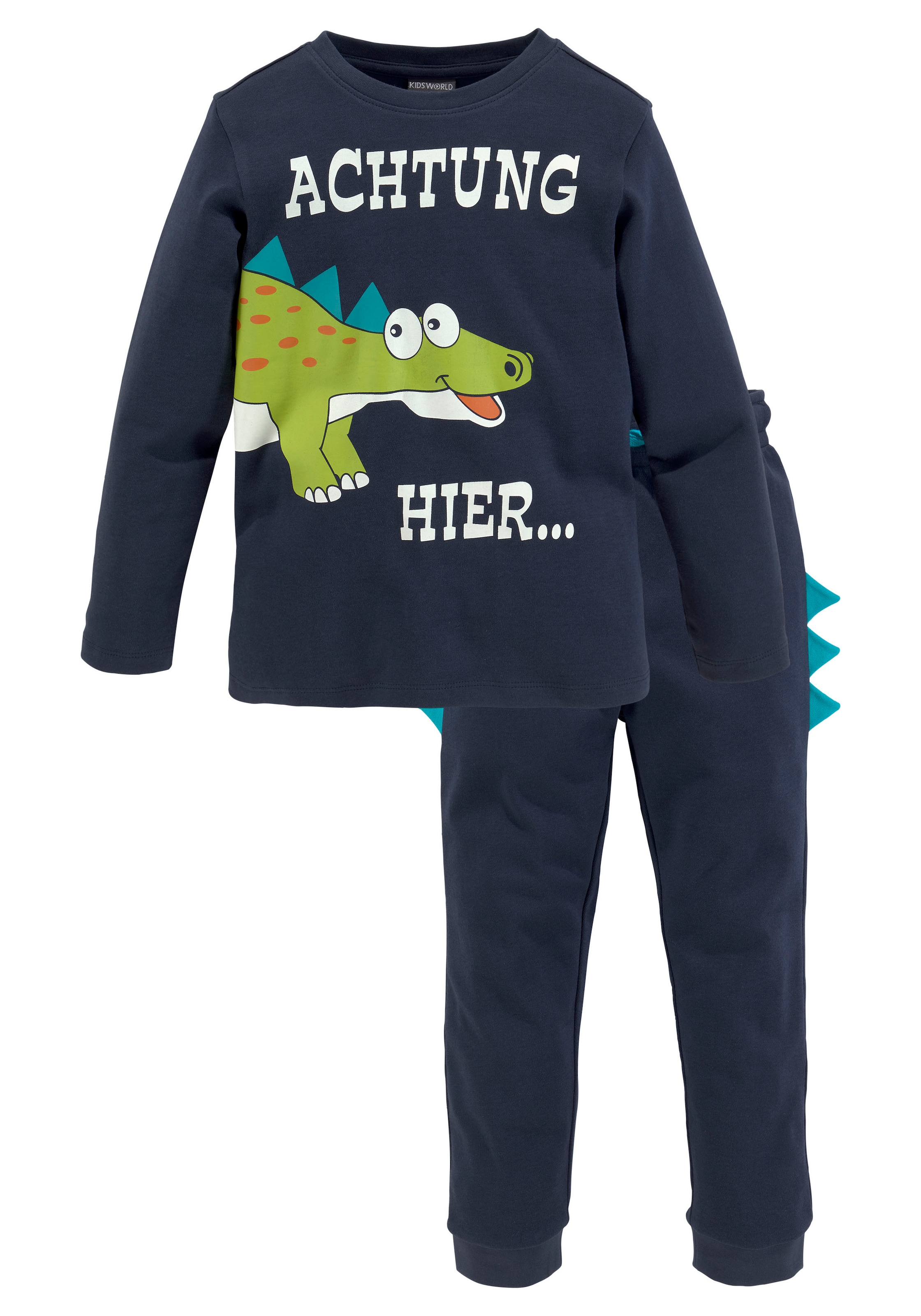 BAUR Shirt+Jogginghose), Dinodruck tlg., & | KIDSWORLD Hose, (Spar-Set, großem Shirt 2 mit