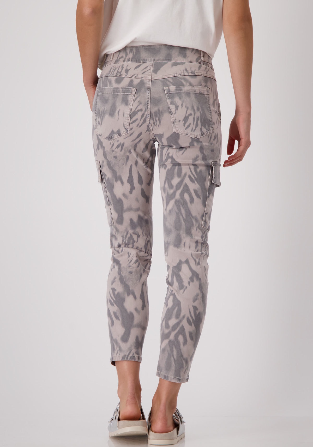 Monari Cargohose, mit Alloverprint