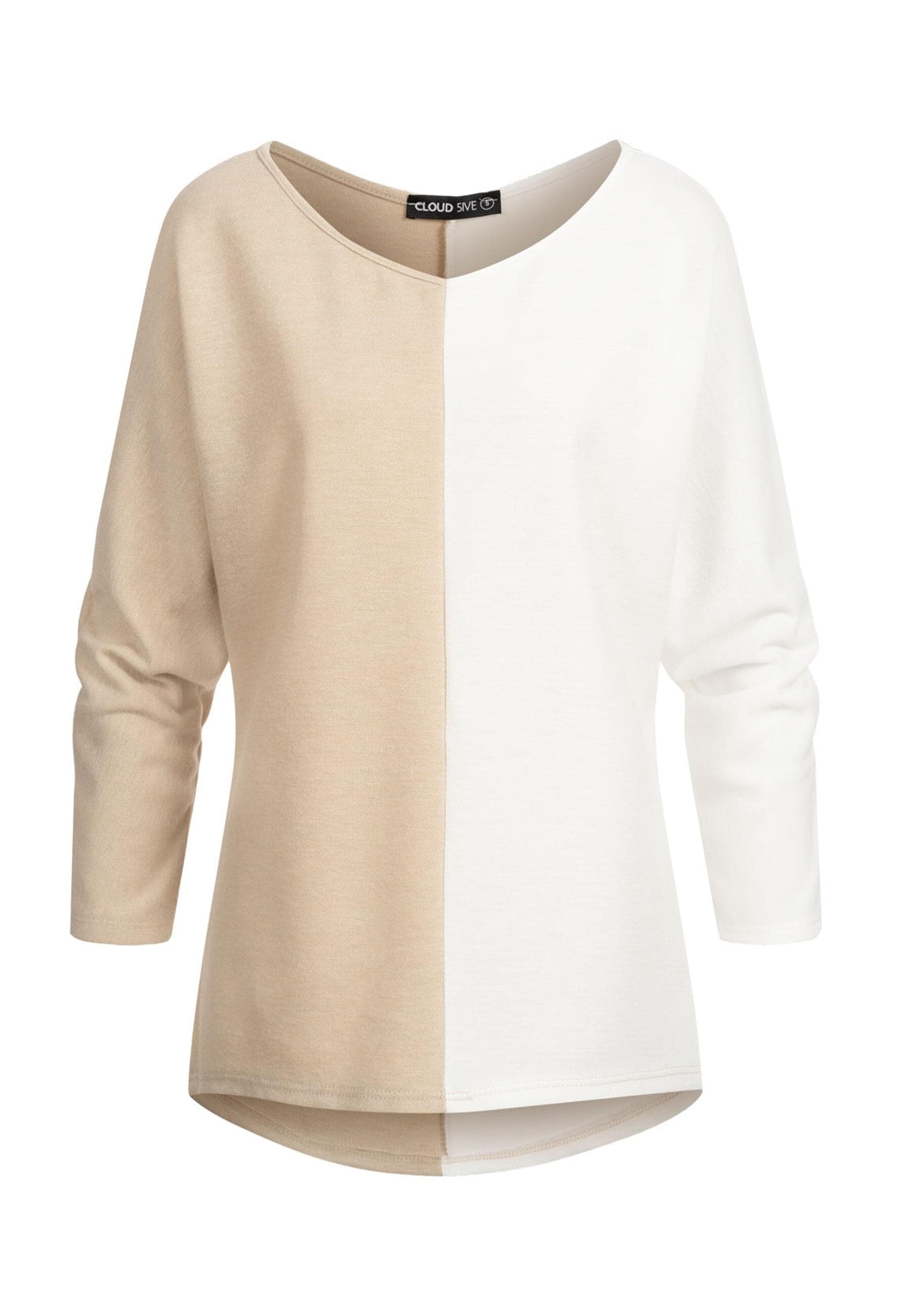 CLOUD 5IVE Sweater "CLOUD 5IVE 2-Tone Pullover mit Vokuhila Schnitt" günstig online kaufen