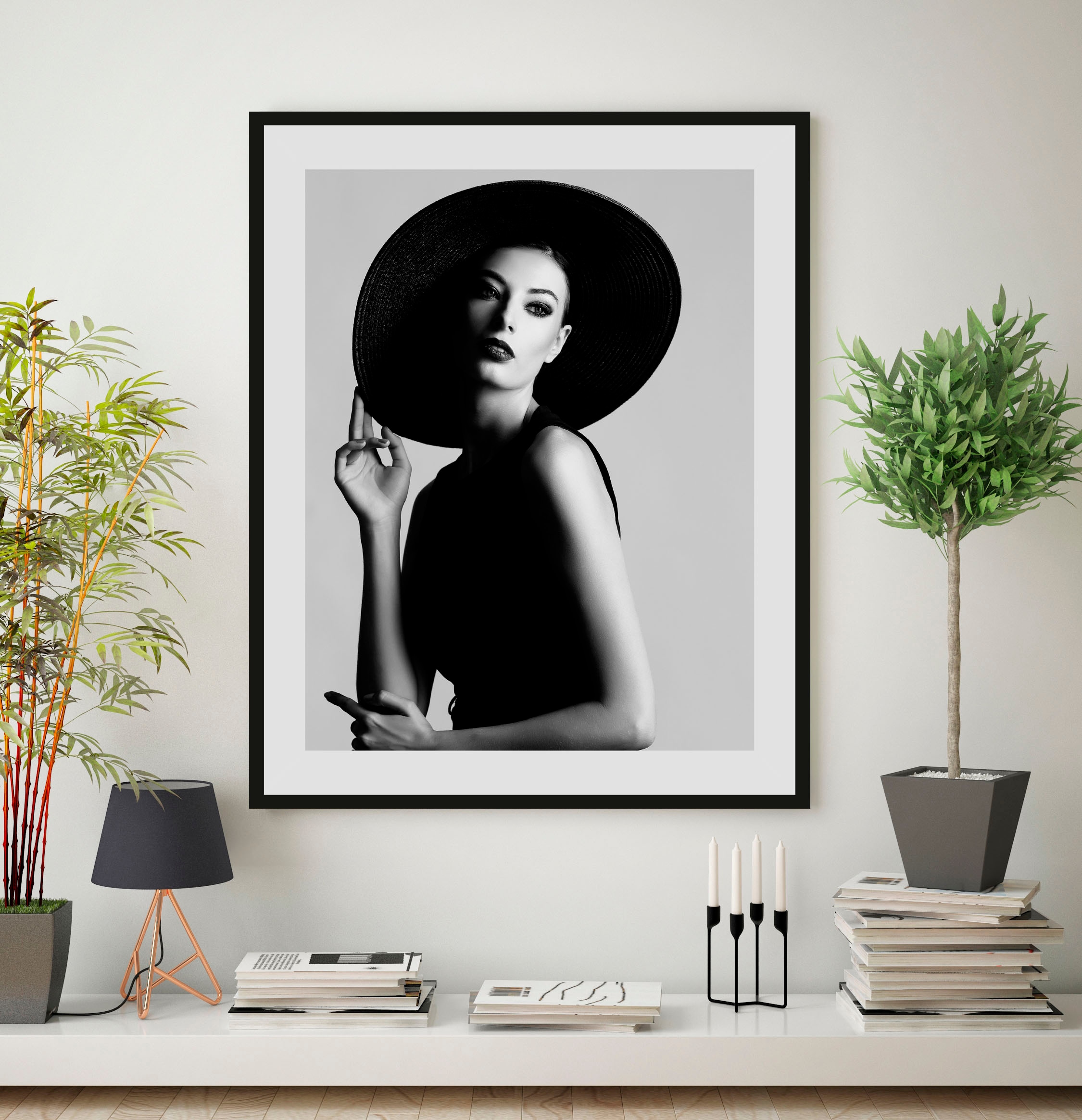 queence Bild mit Rahmen "oder Poster, Evgenia", Frau-Foto-Porträts-Portrait günstig online kaufen