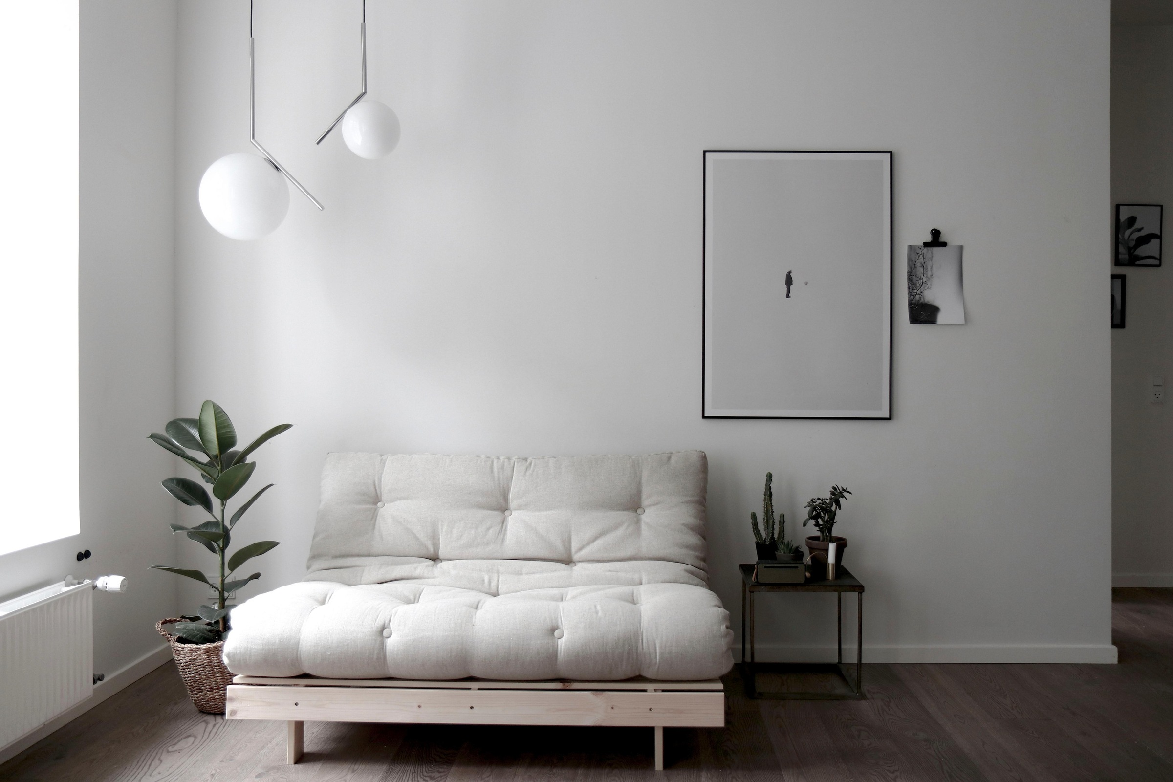 Karup Design Daybett »Daybett Roots Schlafsofa – Gästebett & Sofa aus FSC®-Kiefer«, Inkl. Futonmatratze, in mehreren Größen & Farben erhältlich