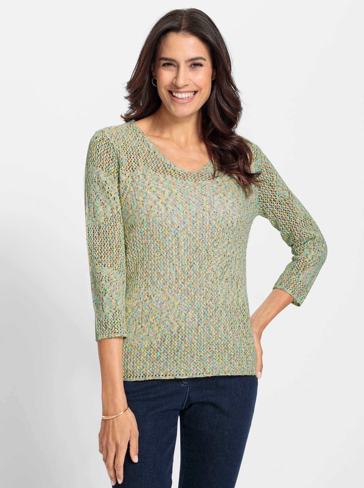 Inspirationen Strickpullover »Ajour-Pullover«