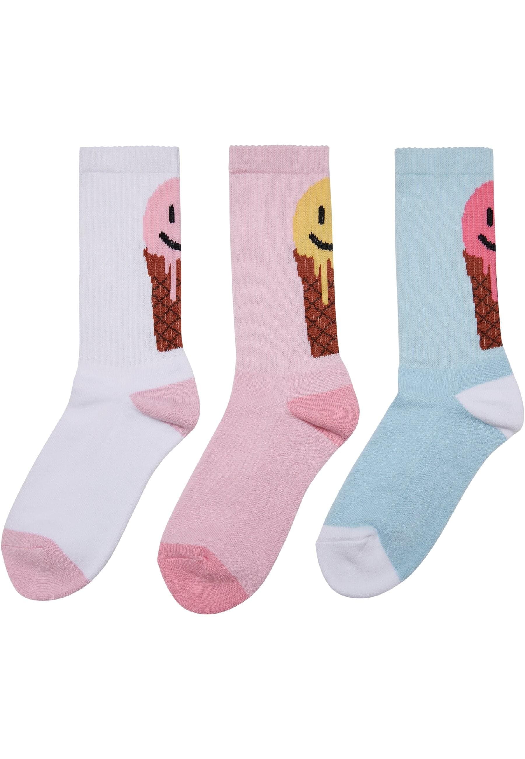 MisterTee Basicsocken »MisterTee Unisex Fancy Icecream Socks 3-Pack«, (1 Paar)