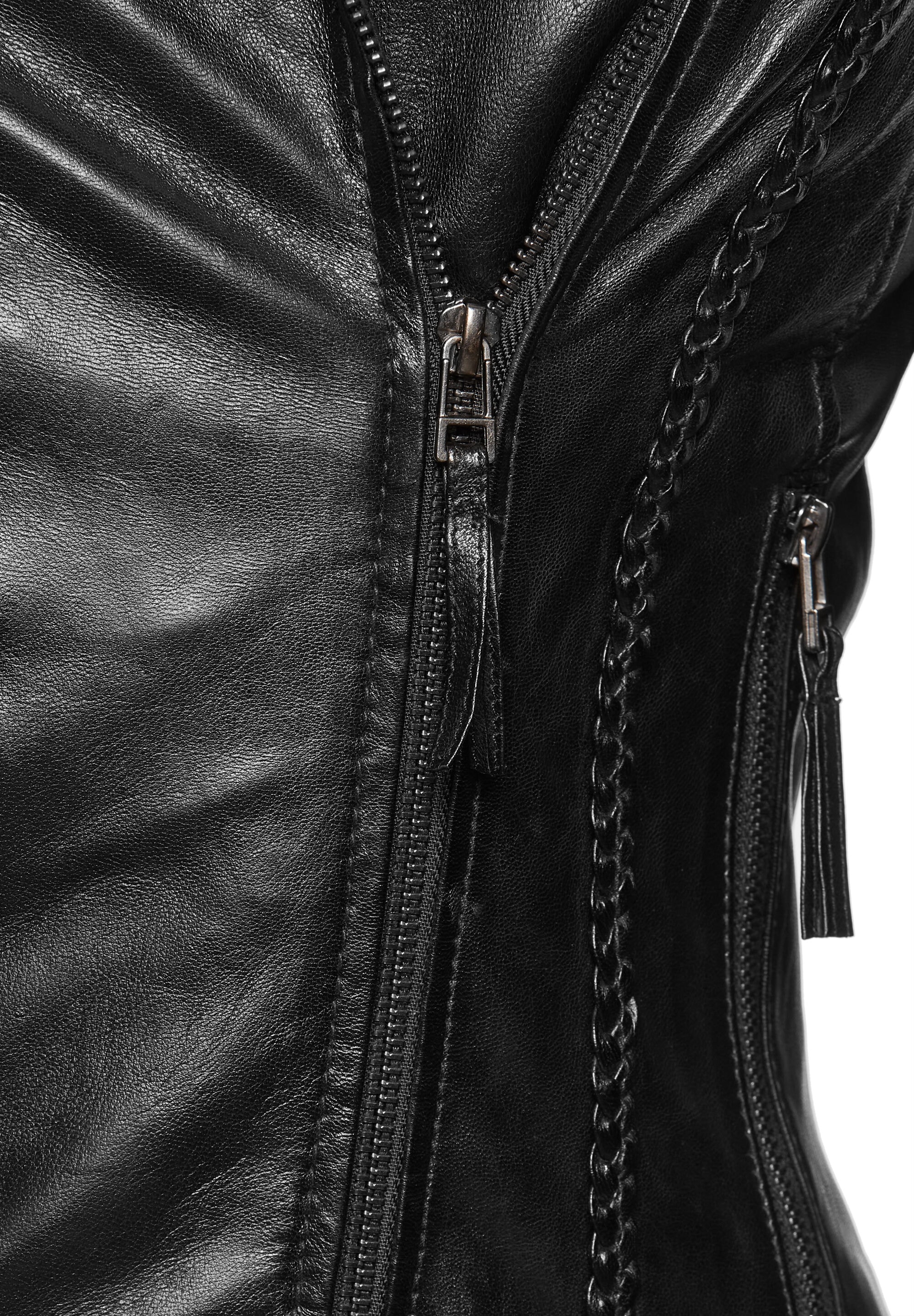 7eleven Bikerjacke »SEJADY« ohne Kapuze mit Ziernähten