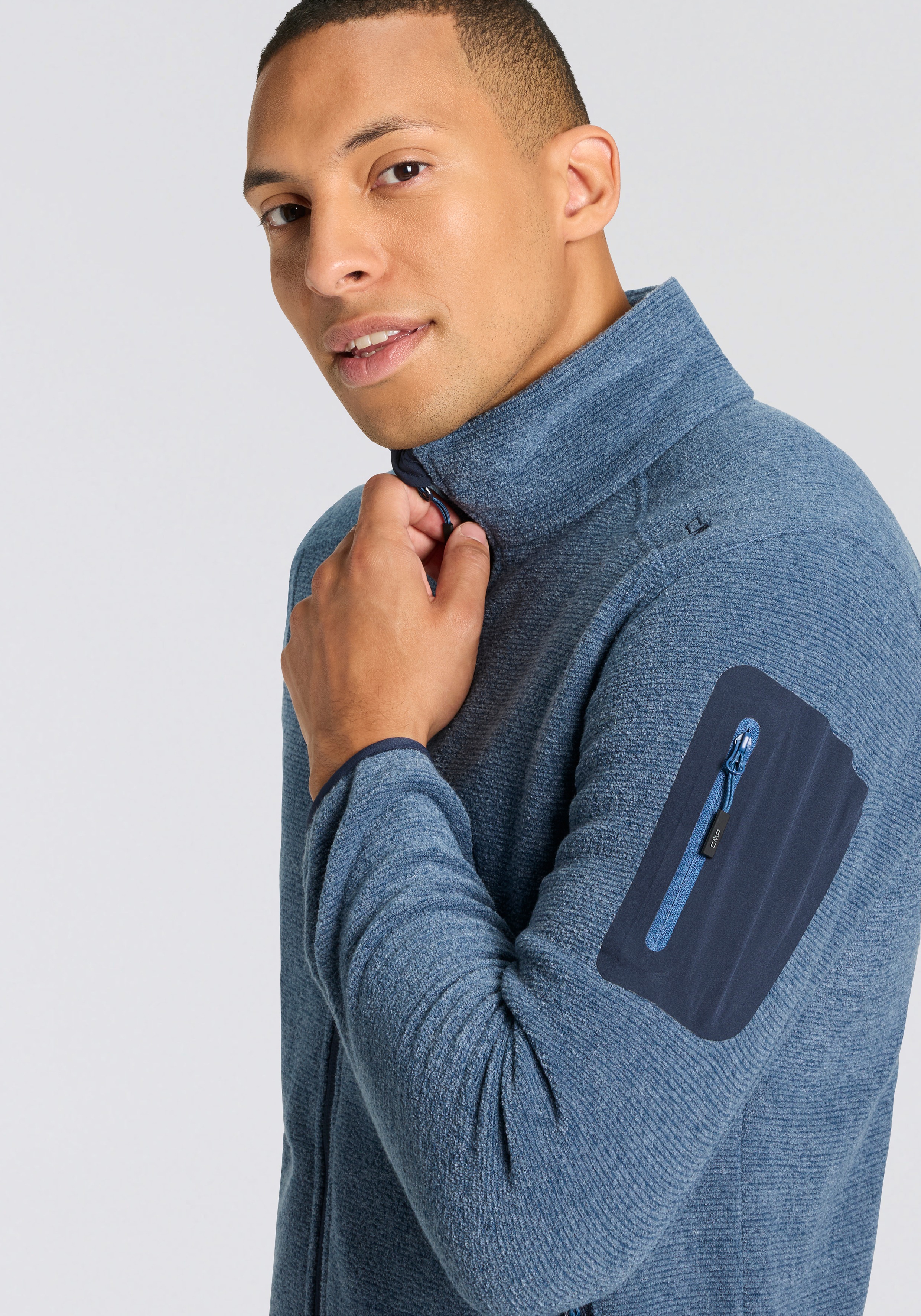 Thumbnail - CMP Strickfleecejacke "MAN JACKET" 1 Stk. tlg. ohne Kapuze