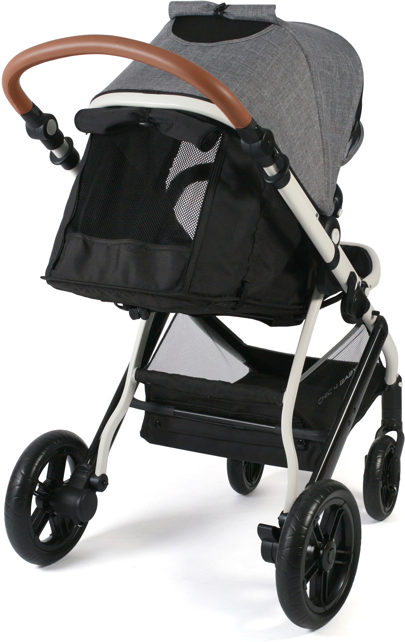 CHIC4BABY Kombi-Kinderwagen »Torre, Melange Grau«, 15 kg, ; Kinderwagen