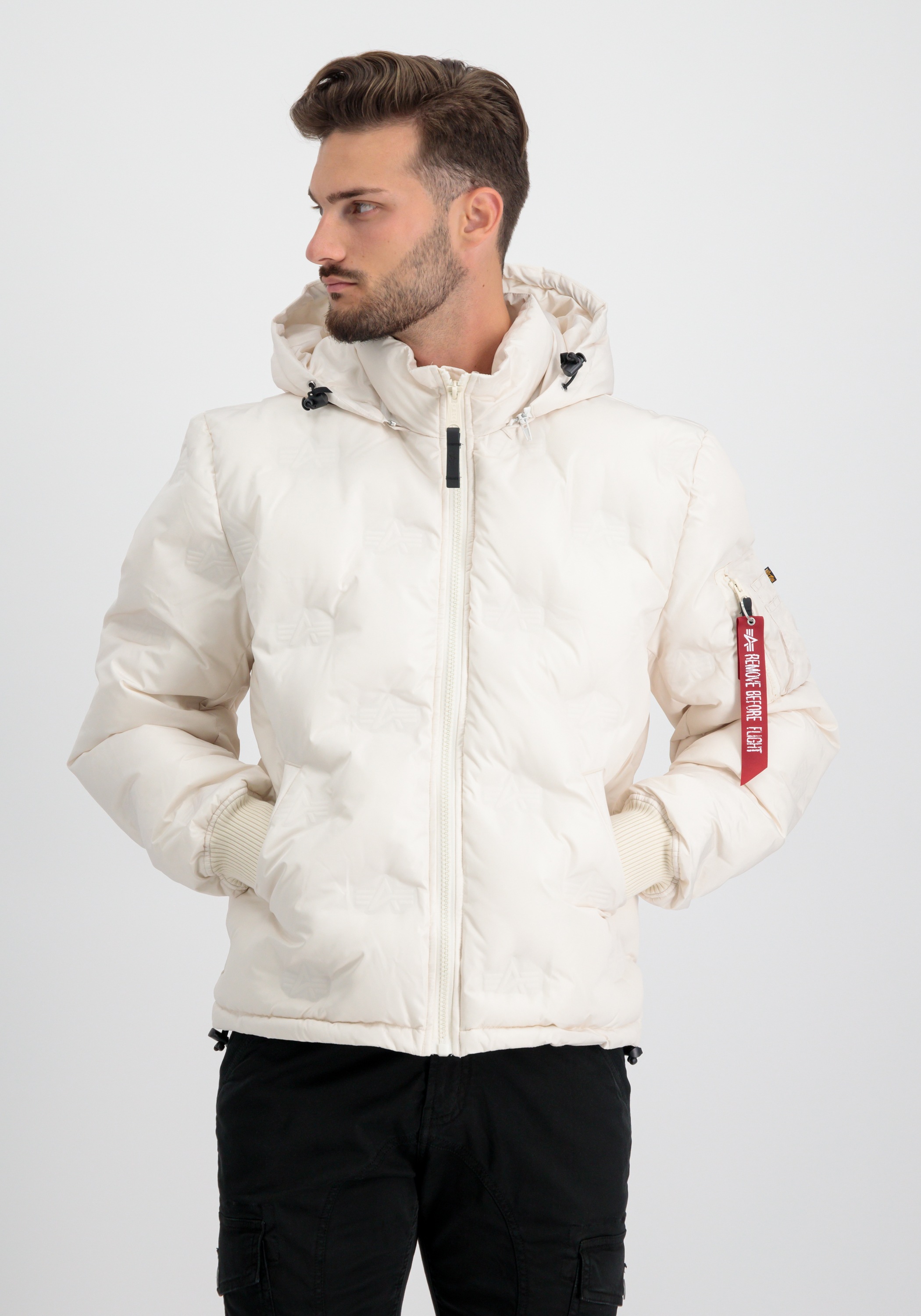 Thumbnail - Alpha Industries Winterjacke "Hooded Logo Puffer"