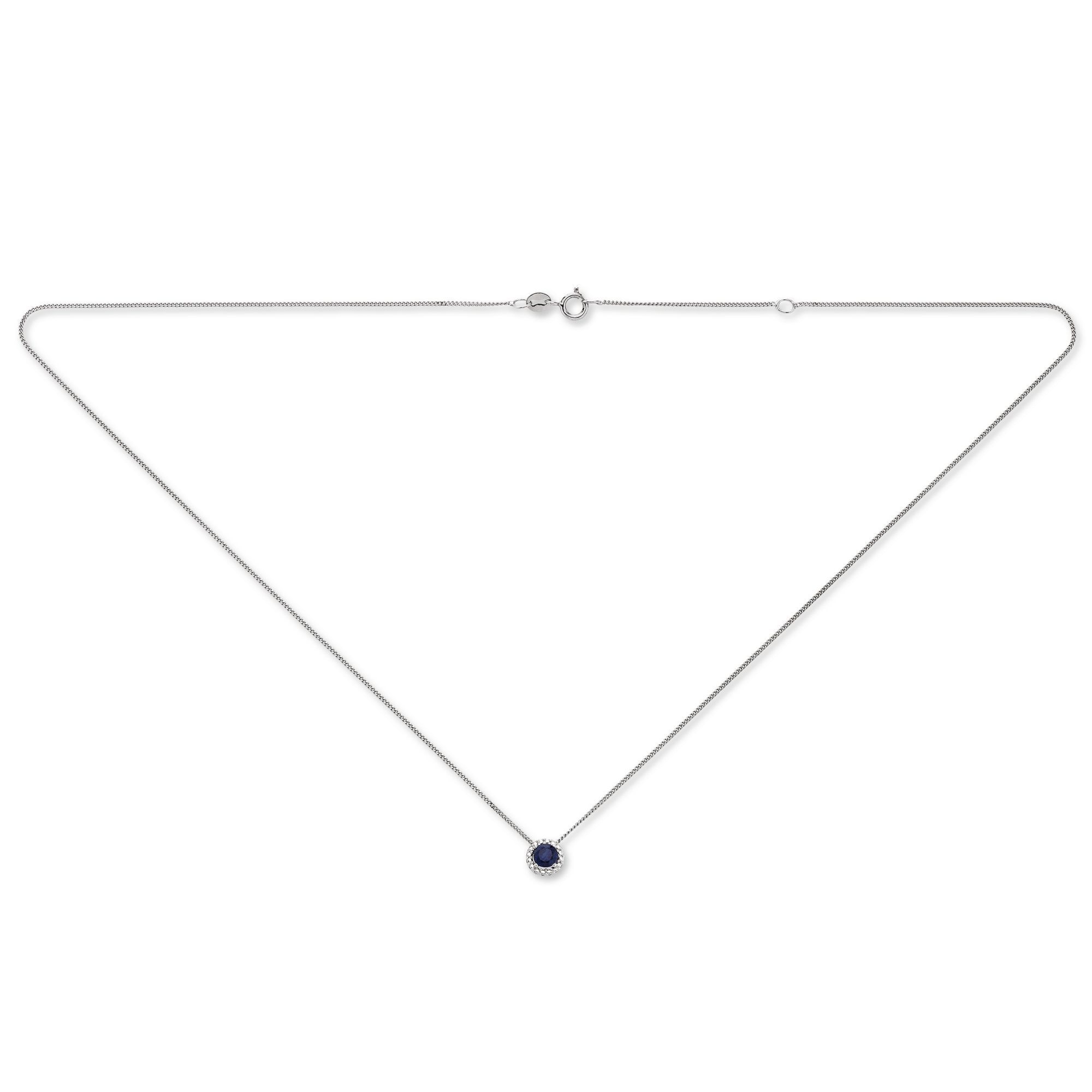 ONE ELEMENT Goldkette »Safir Halskette aus 333 Weißgold 45 cm Ø 6,2 mm«, stilvoll & feminin – für die besonderen Augenblicke