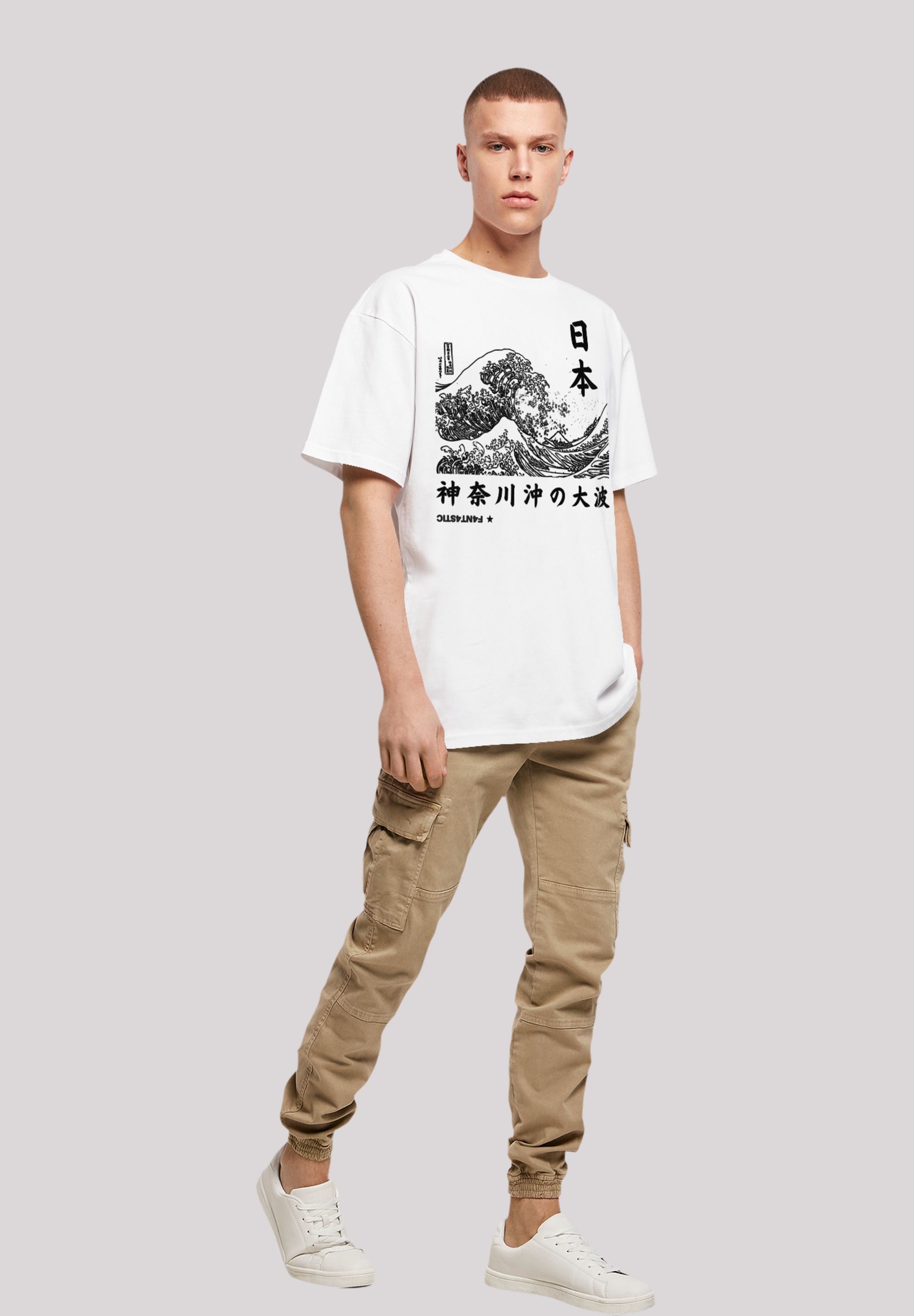 F4NT4STIC T-Shirt »Kanagawa Welle Japan«, Print