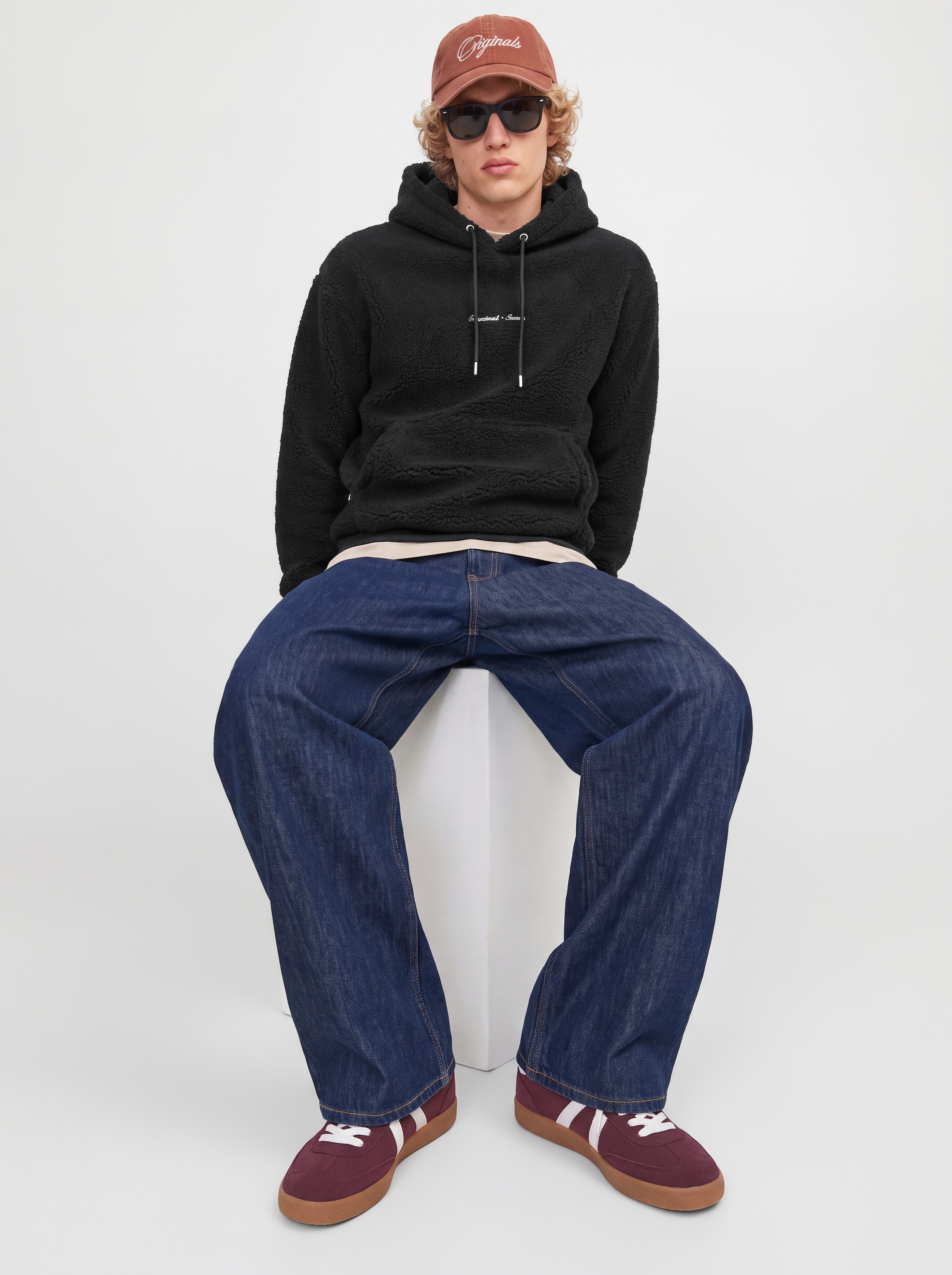 Jack & Jones Kapuzensweatshirt »JORNORREBRO EMB TEDDY SWEAT HOOD«, Kunstfaser,
