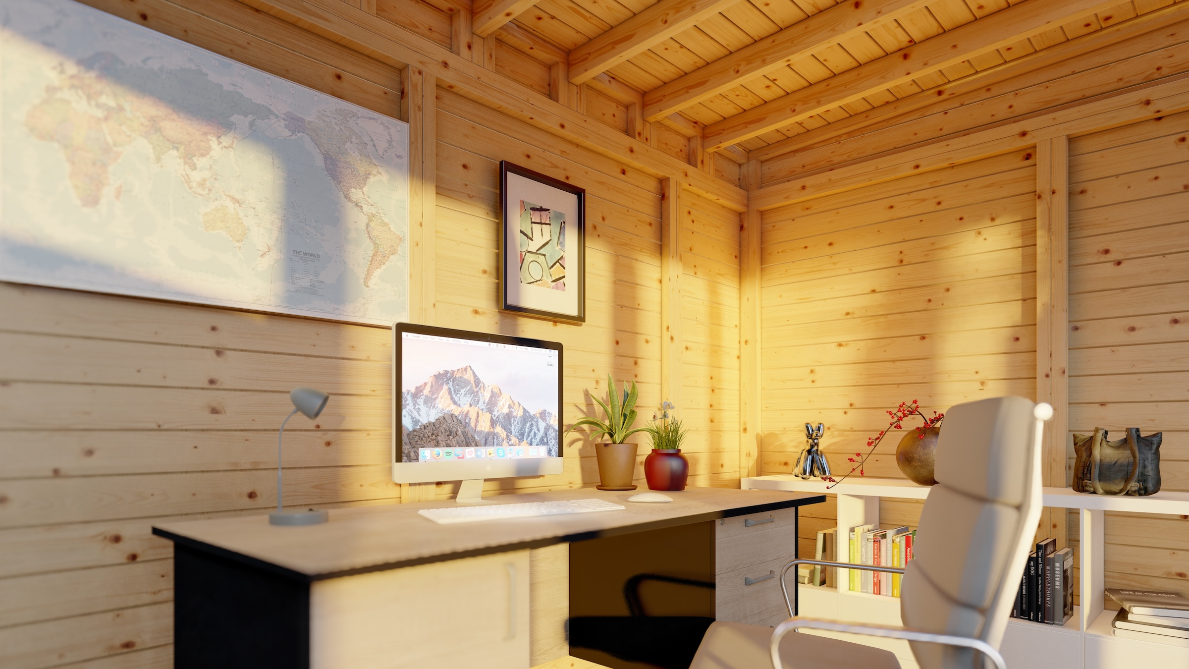 KONIFERA Gartenhaus »Cubus 3 Office Lounge«