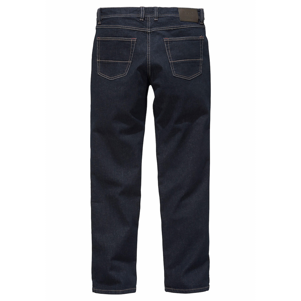 bugatti 5-Pocket-Jeans, Regular-fit, 2farbige Kontrastnähte