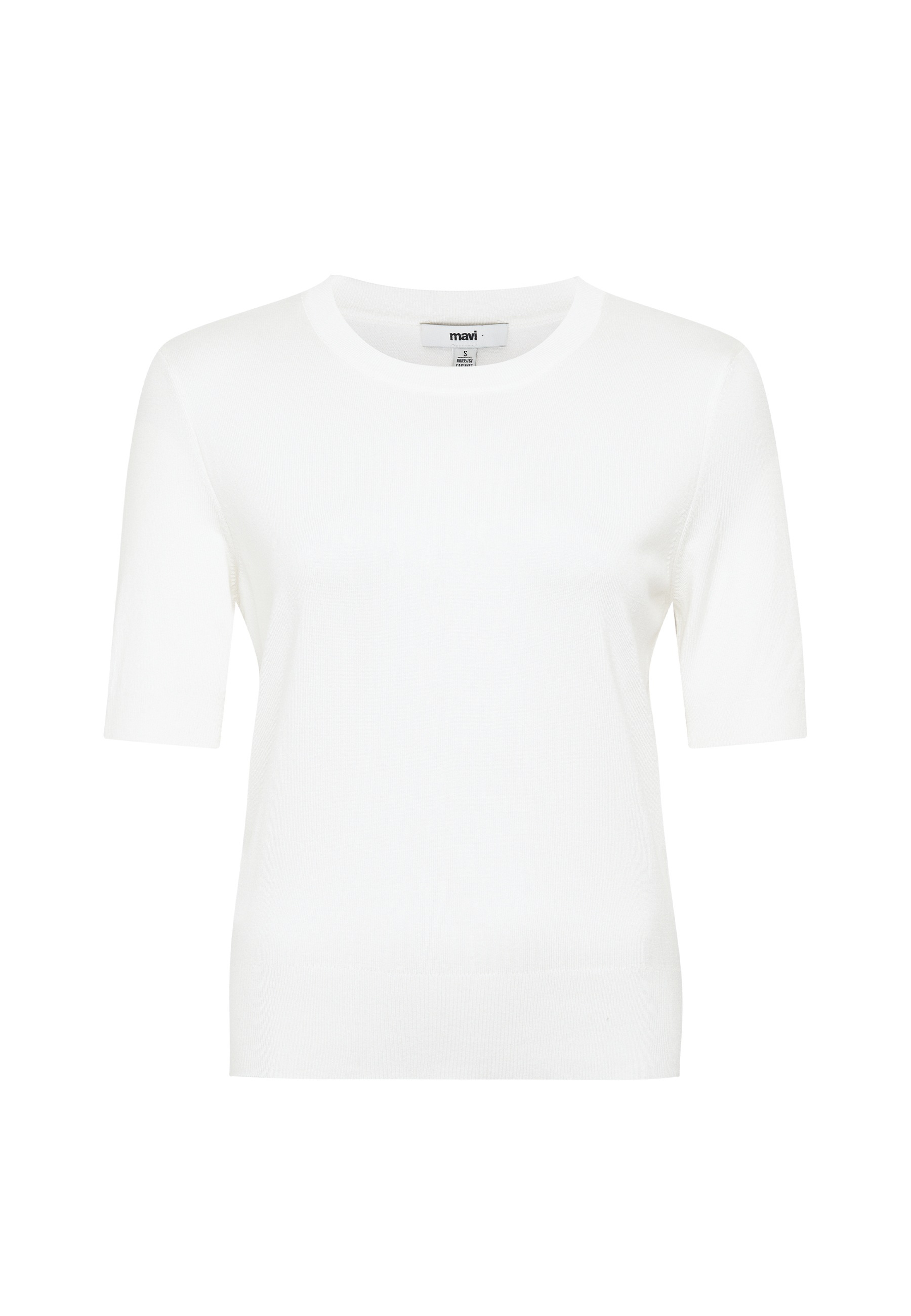 Mavi Rundhalspullover »SHORT SLEEVE TRICOT« Pullover Kurzarm
