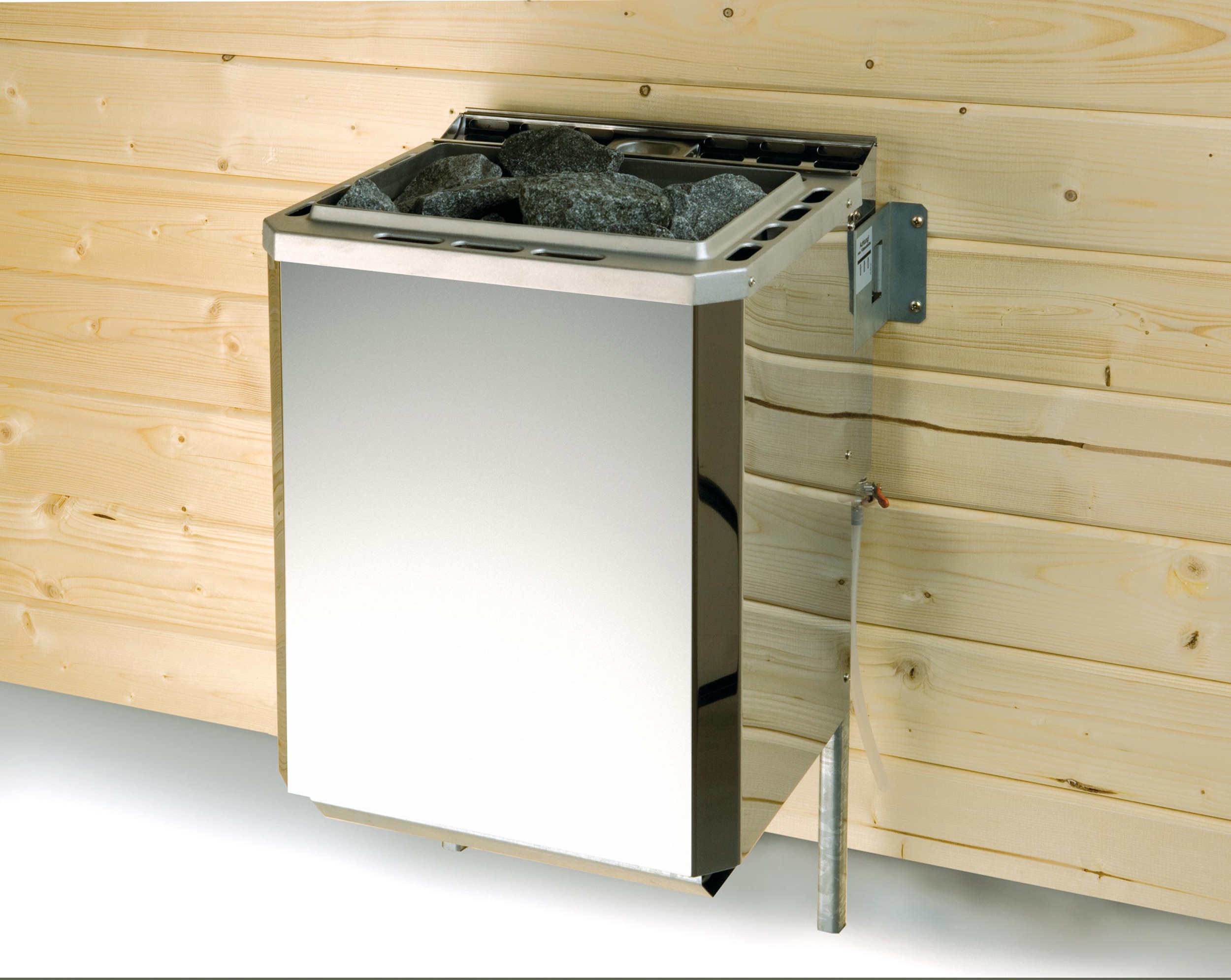 Thumbnail - weka Sauna "Massivholzsauna BERGEN 2", Blockbohlen, Fensterelement, moderne Ganzglastür