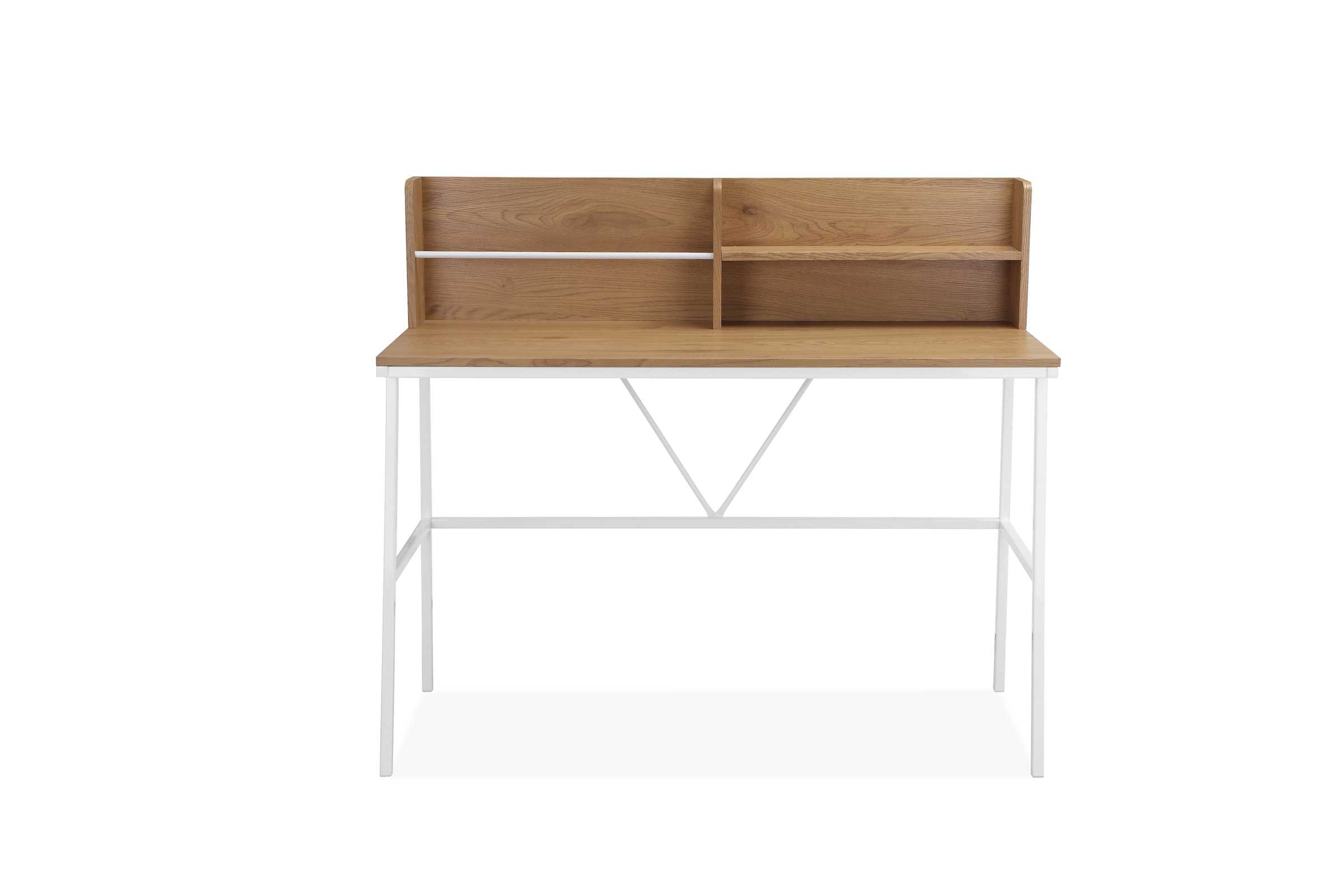 INOSIGN Schreibtisch »Jaxson«, (1 St.), weißes Gestell aus Metall, Breite 120 cm