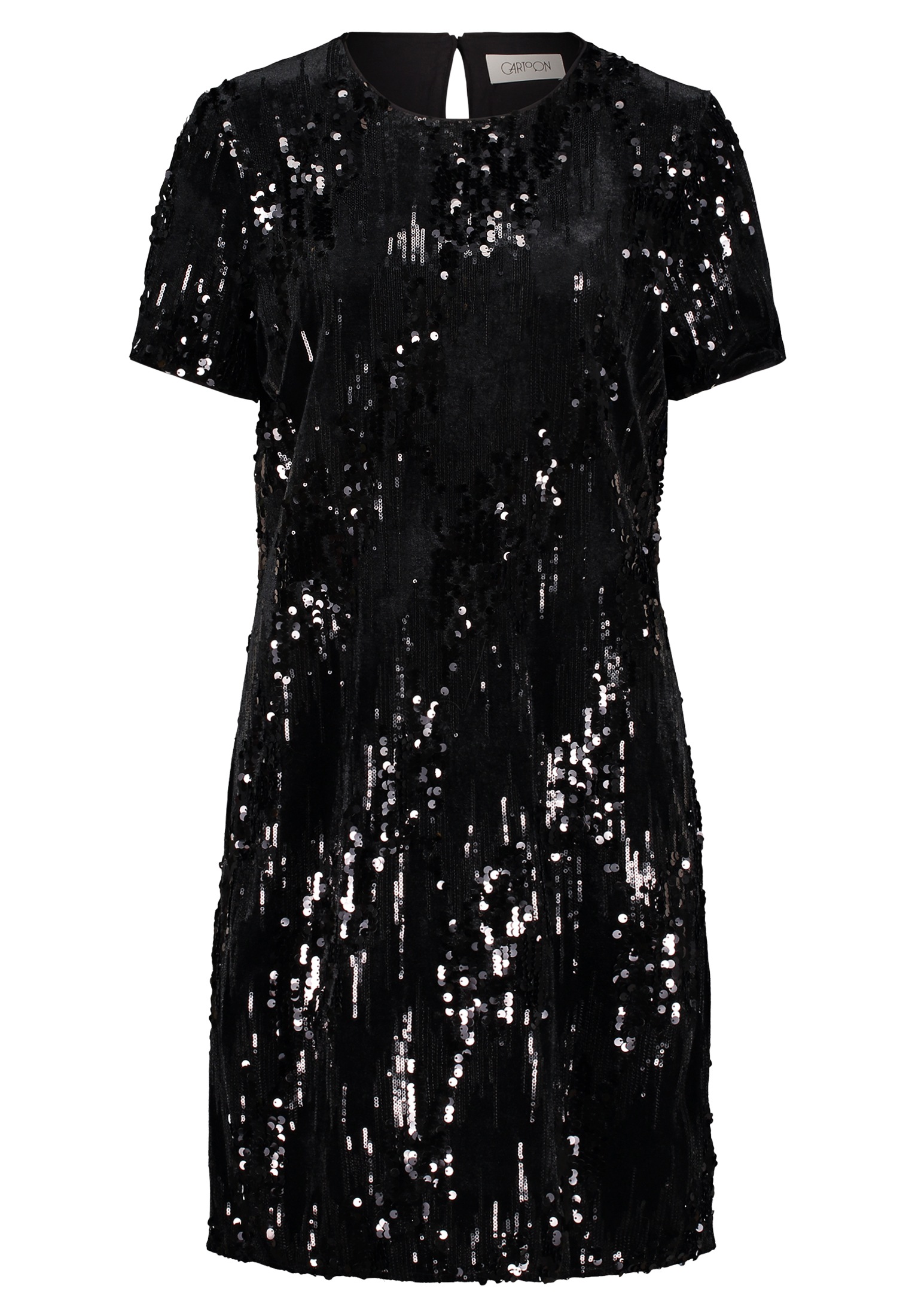 Cartoon Paillettenkleid »Cartoon Pailletten-Kleid kurzarm«, Material