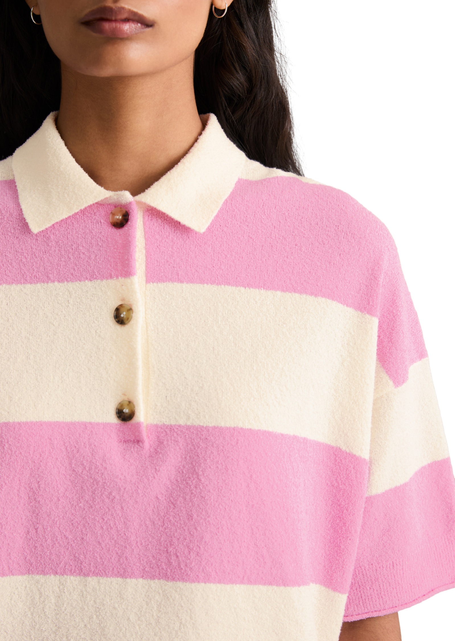 Marc O'Polo DENIM Poloshirt »aus Crinkled Organic Cotton-Mix«