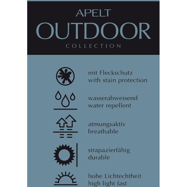 APELT Mitteldecke »3961 Outdoor, Sommerdeko, Sommer«, (1 St.),  Jacquardgewebe auf Rechnung | BAUR