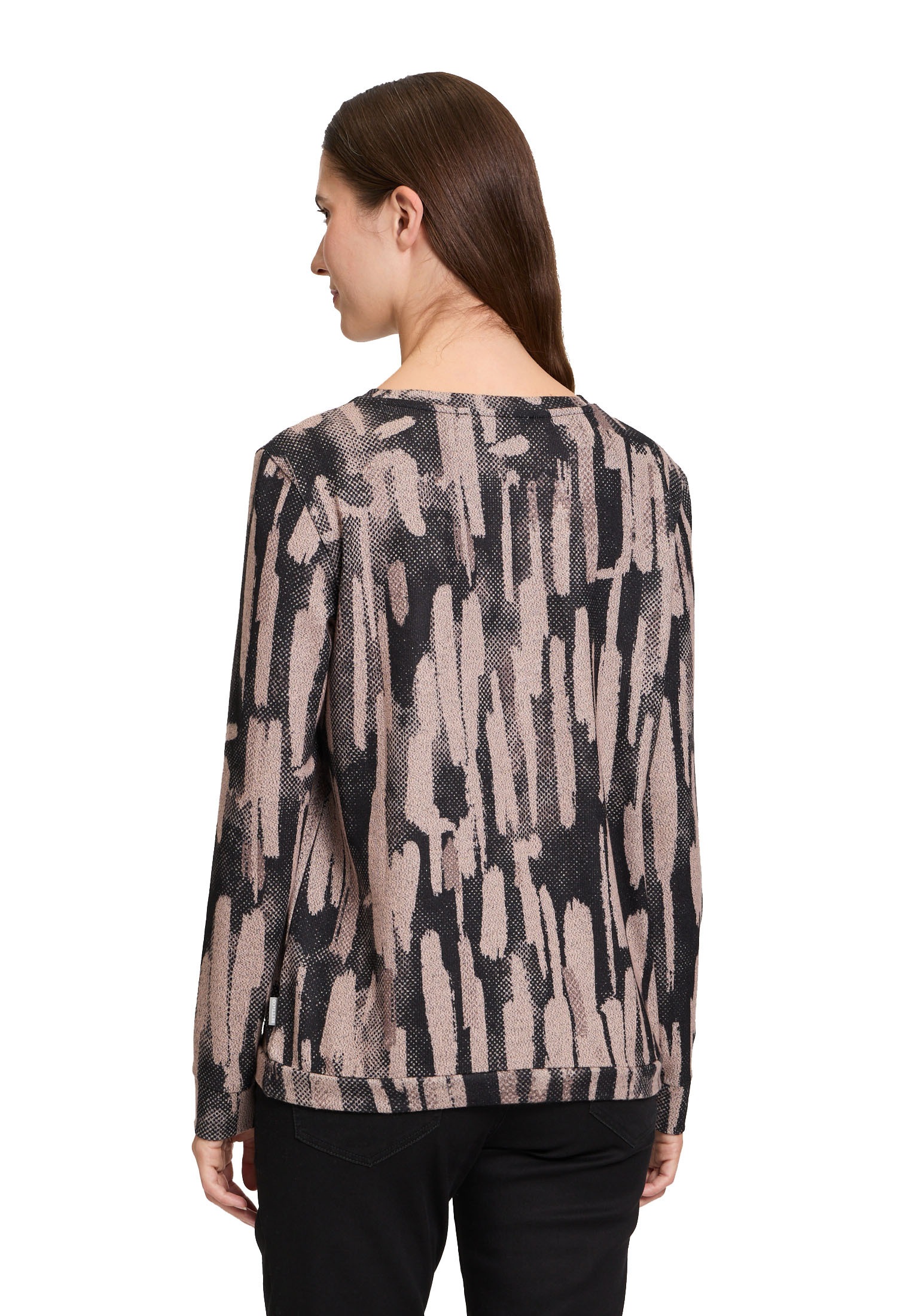 Betty&Co Kurzarmshirt »Betty & Co Damen Casual-Shirt mit Tunnelzug«, (1 tlg.), Druck