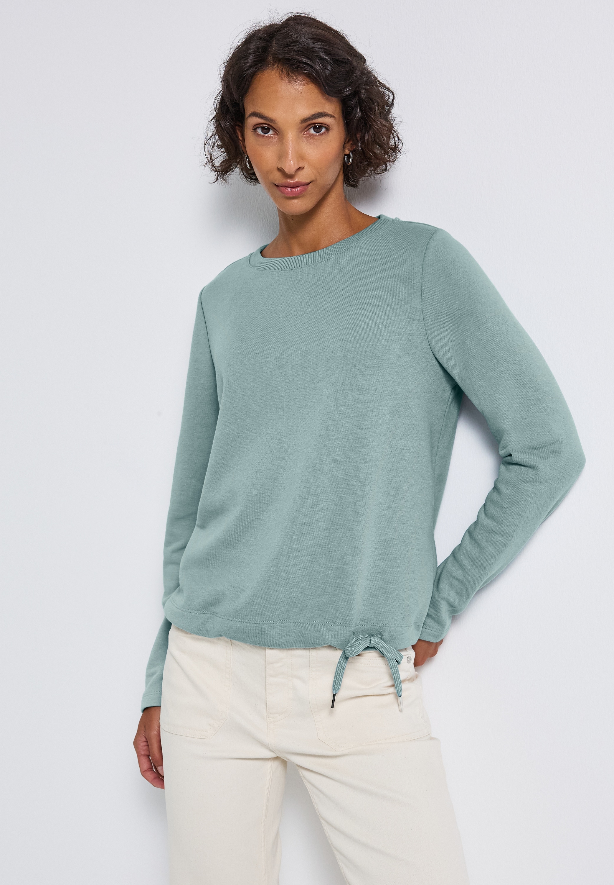 STREET ONE Sweatshirt, mit Tunnelzug am Saum günstig online kaufen