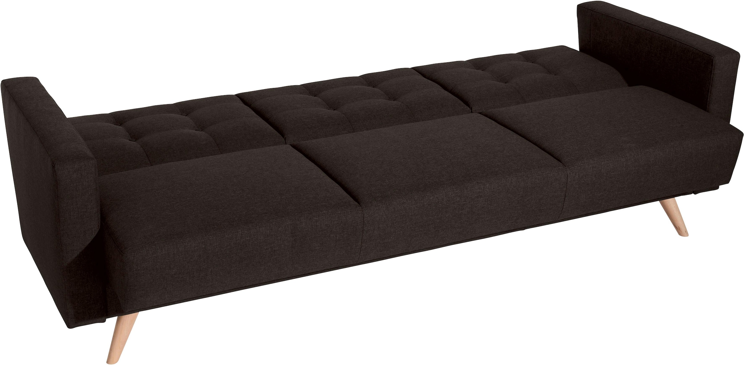 Max Winzer® 3-Sitzer »Julius Kippcouch mit komfortablem Federkern, klassisch und modern«, Schlafsofa, inklusive Bettfunktion & Bettkasten, Breite 224 cm