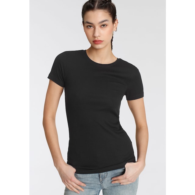 Tamaris T-Shirt, mit Rundhalsausschnitt online bestellen | BAUR