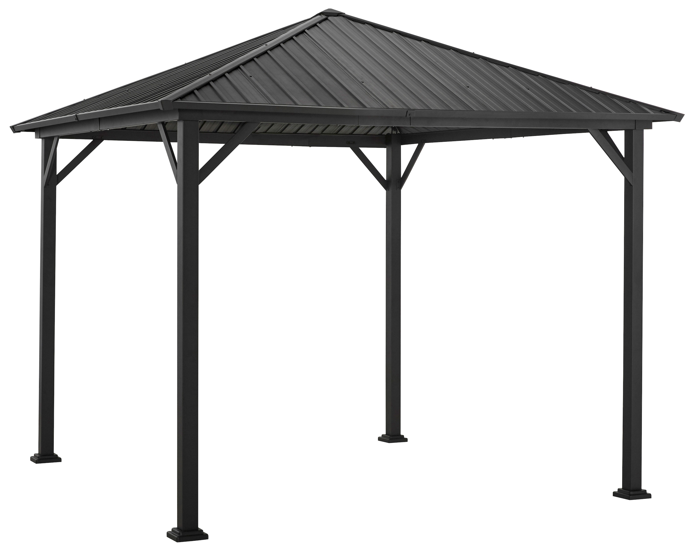 KONIFERA Pavillon "Samos", BxT: 300x300 cm, Stahlgestell, ohne Seitenteile günstig online kaufen