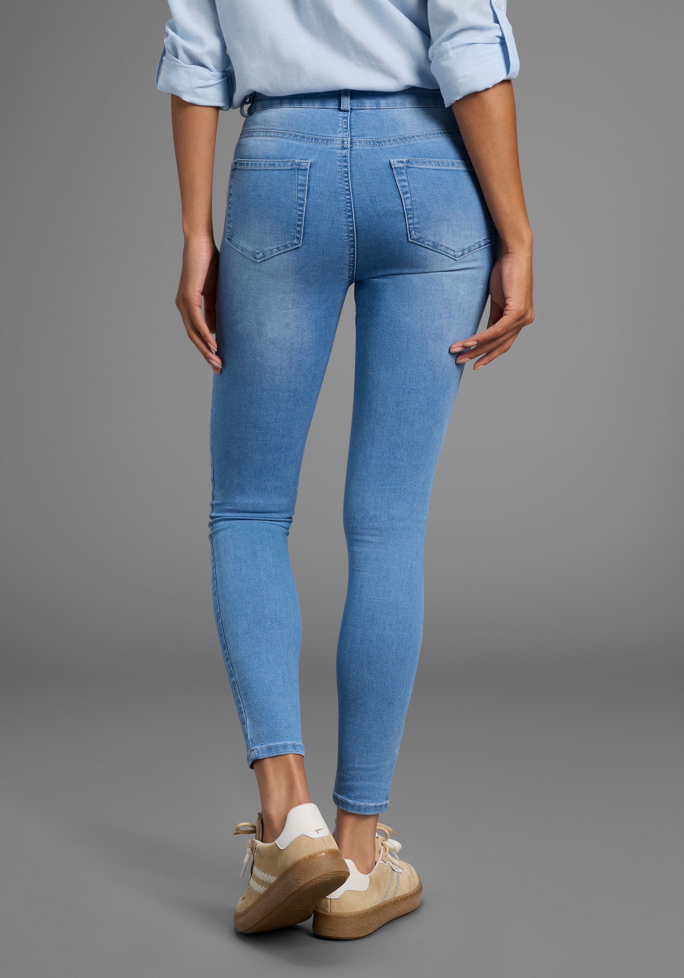 Arizona Skinny-fit-Jeans "Ultra Stretch", extra-eng geschnittene Beinform, günstig online kaufen