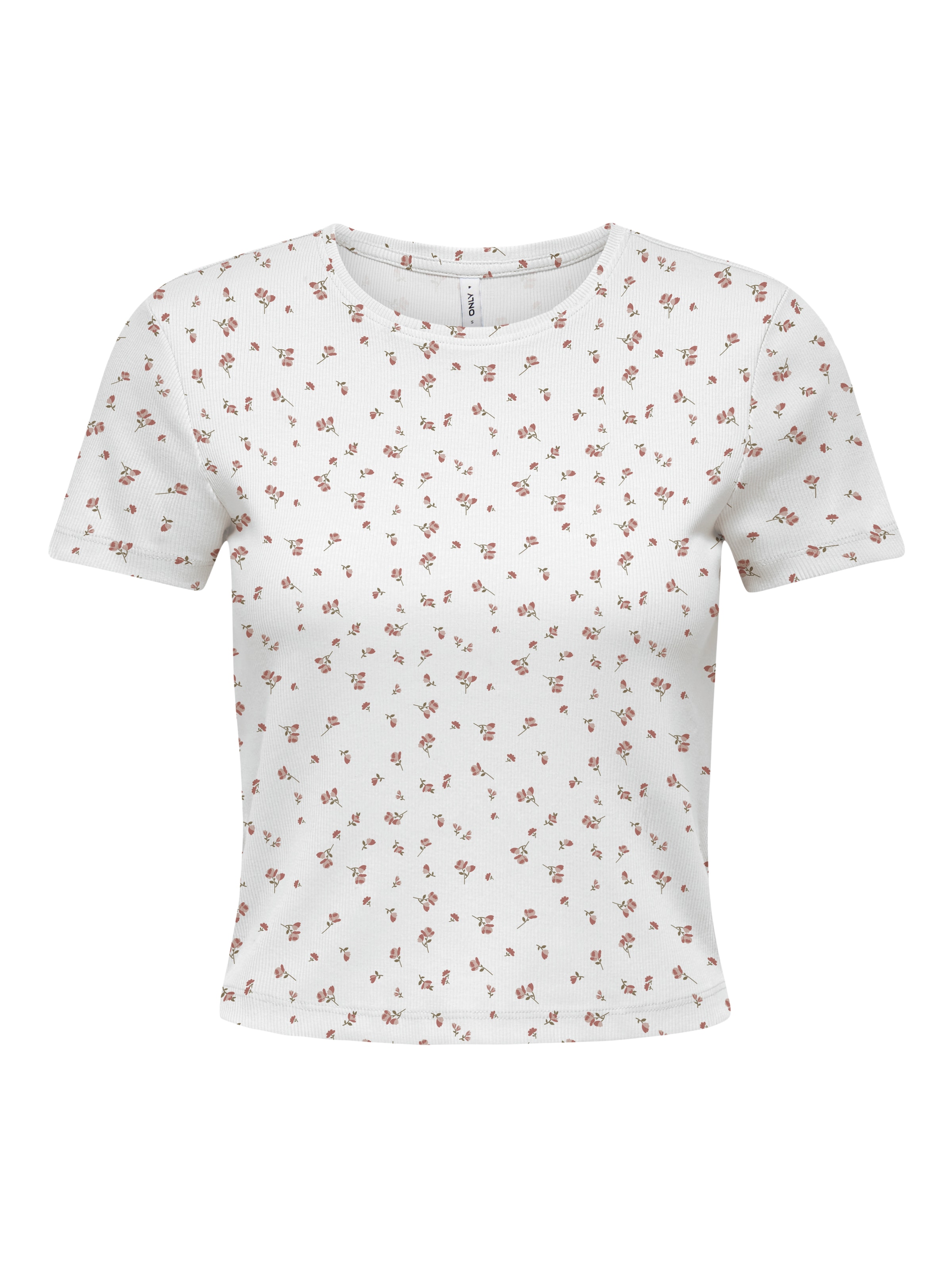 ONLY Kurzarmshirt "ONLFENJA LIFE SS AOP TOP JRS NOOS" Baumwollmischung, Cro günstig online kaufen