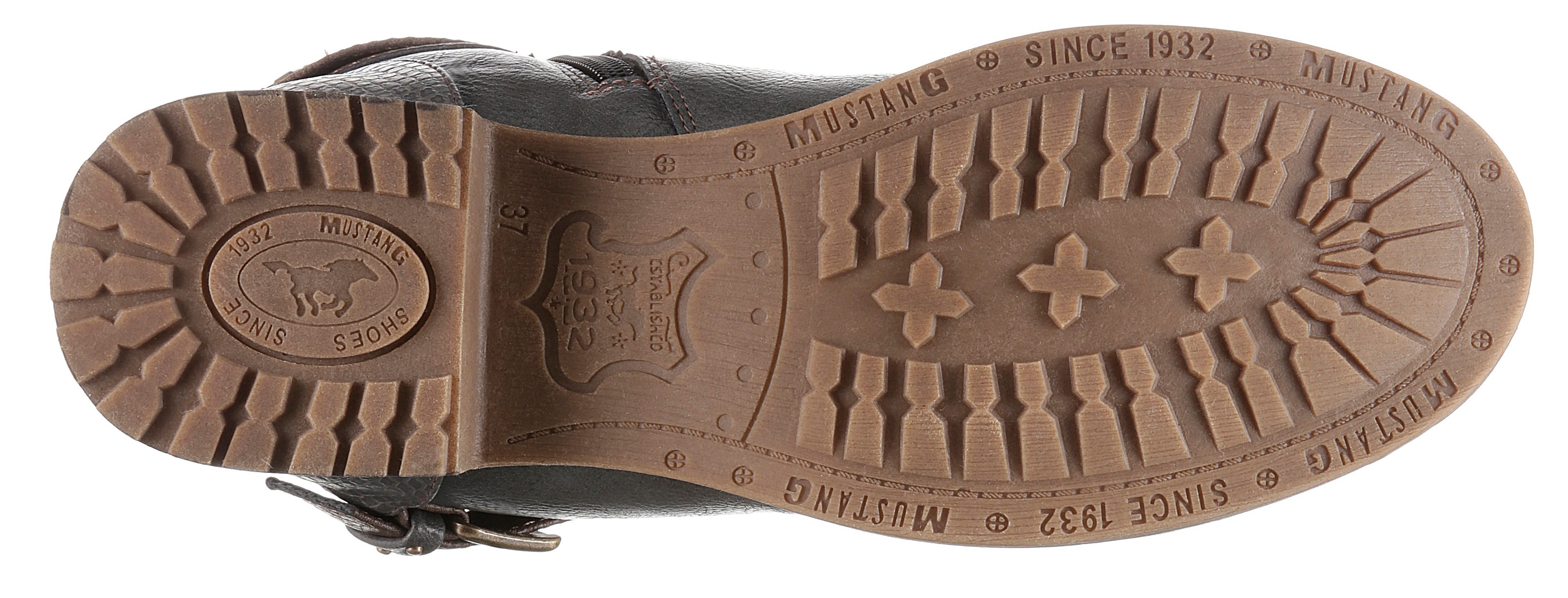 Thumbnail - Mustang Shoes Winterstiefel, Stiefelette, Winterboots mit Zierschnallen am slouchy Schaft